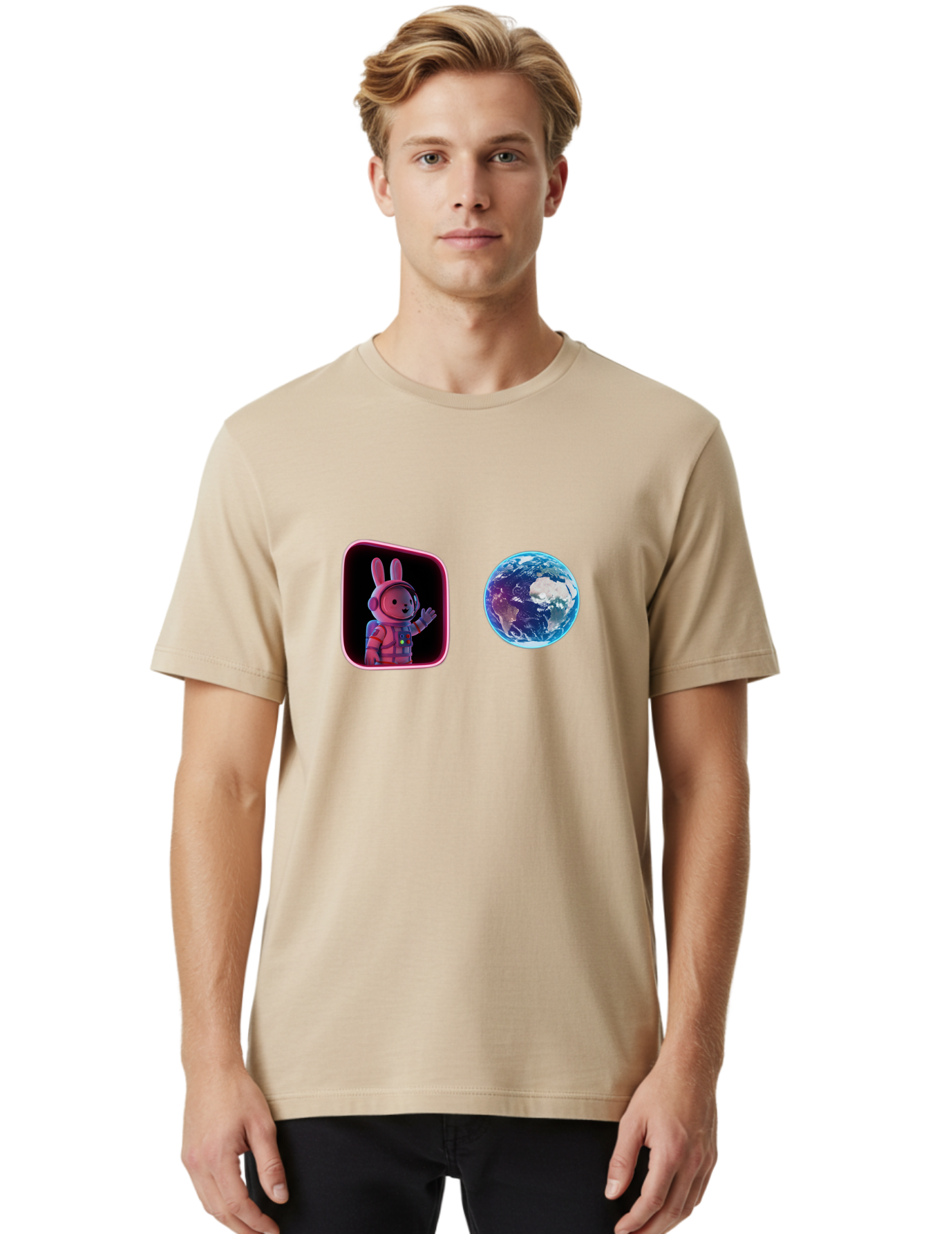 Rabbit-Astronaut-6 Men'S Graphic Tee, 100% Cotton, Comfortable Casual Summer Wear, Machine Washable, Vintage Camera, Old Camera, Antique Camera, Black Camera, Classic Photography, Photography Equipment, Nostalgic Device, Film Camera, Bai274