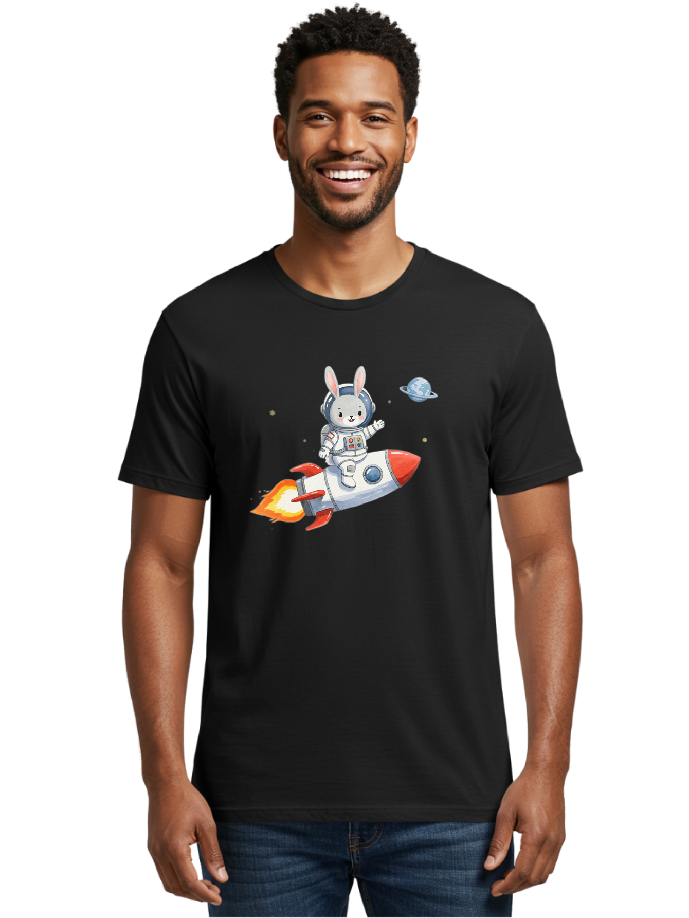 Rabbit-Astronaut-9 Men'S Graphic Tee, 100% Cotton, Comfortable Casual Summer Wear, Machine Washable, Vintage Camera, Old Camera, Antique Camera, Black Camera, Classic Photography, Photography Equipment, Nostalgic Device, Film Camera, Bai277