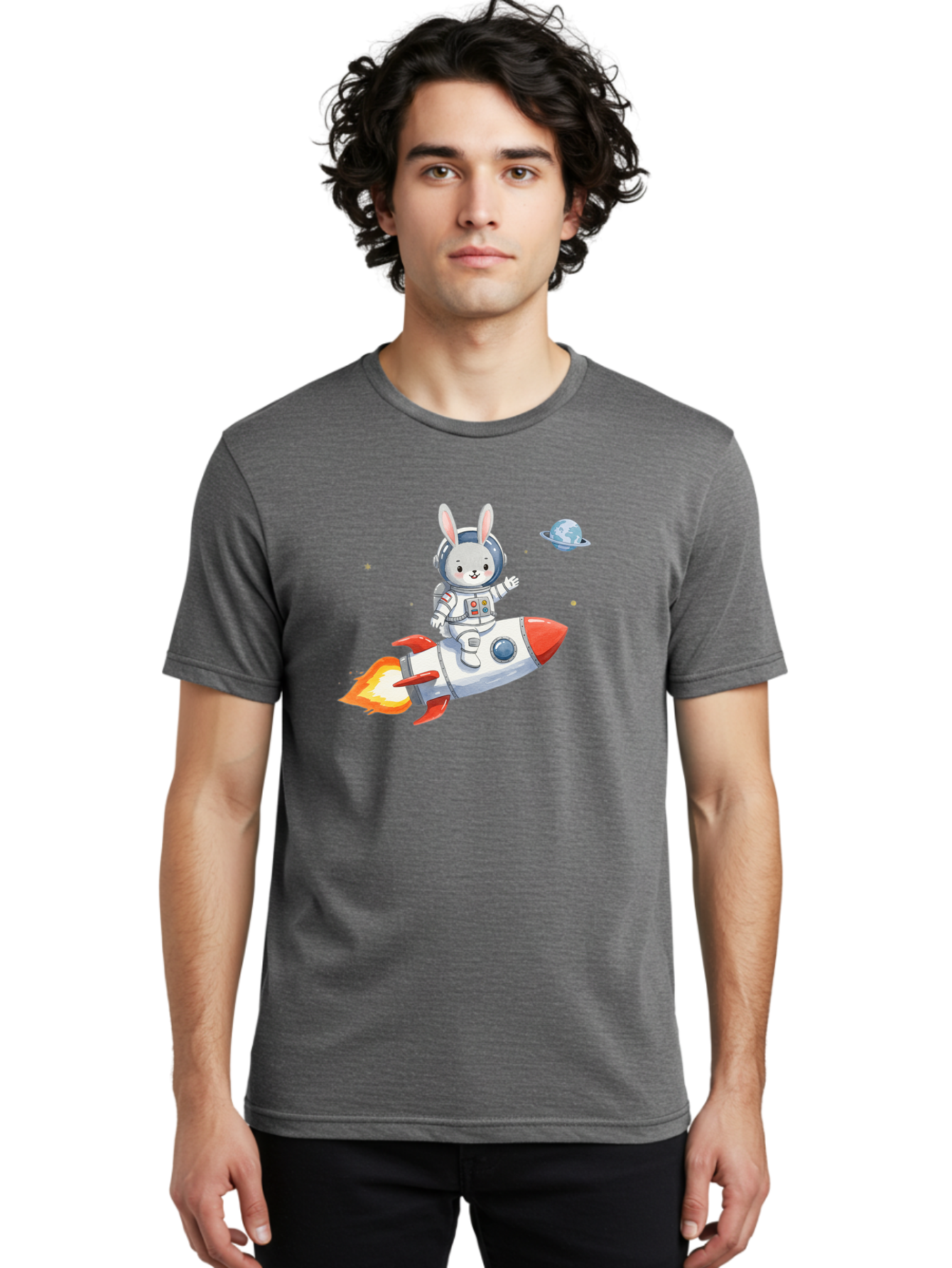 Rabbit-Astronaut-9 Men'S Graphic Tee, 100% Cotton, Comfortable Casual Summer Wear, Machine Washable, Vintage Camera, Old Camera, Antique Camera, Black Camera, Classic Photography, Photography Equipment, Nostalgic Device, Film Camera, Bai277