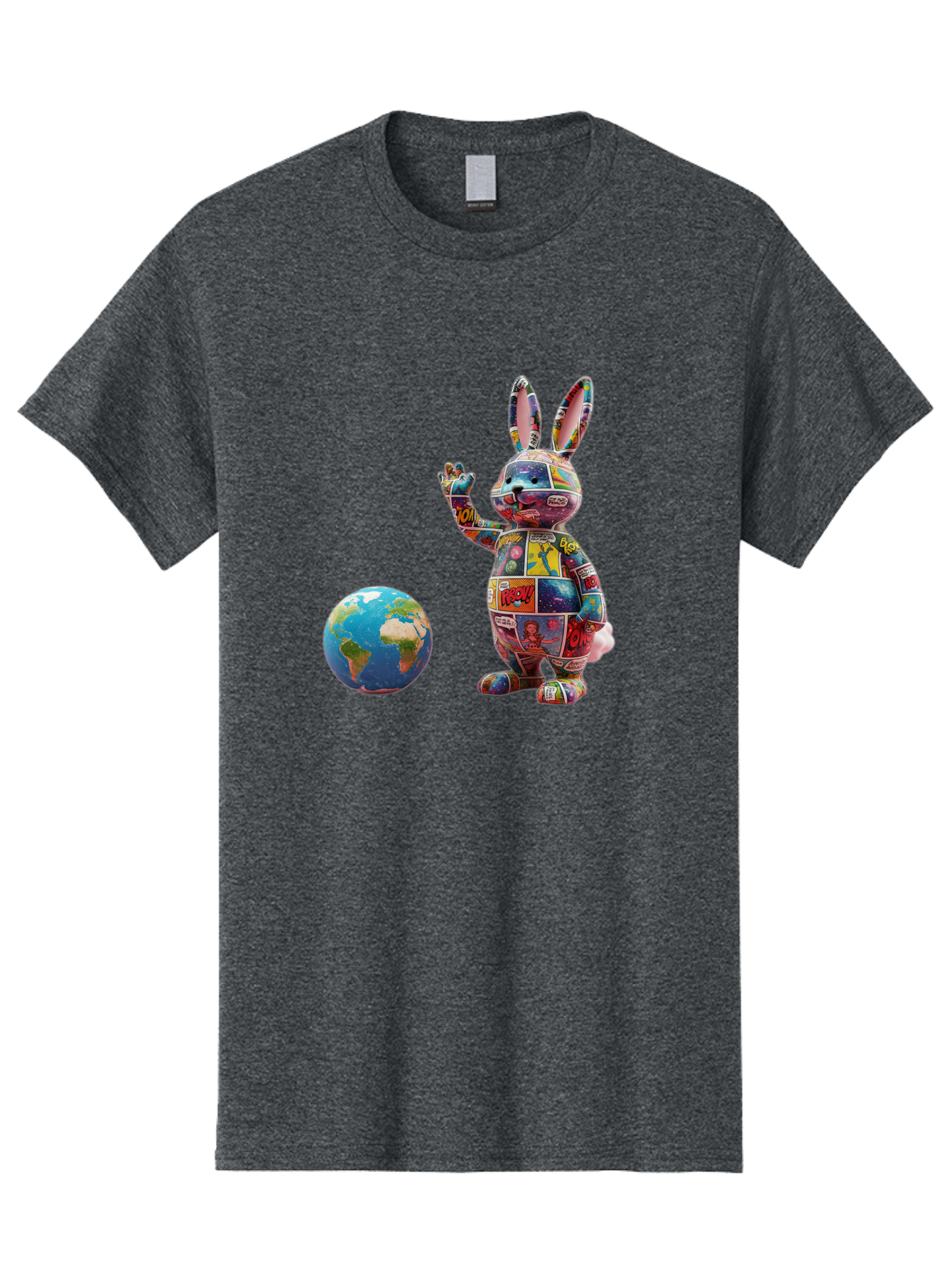 Rabbit Men'S Graphic Tee, 100% Cotton, Comfortable Casual Summer Wear, Machine Washable, Vintage Camera, Old Camera, Antique Camera, Black Camera, Classic Photography, Photography Equipment, Nostalgic Device, Film Camera, Camera Art Bai280