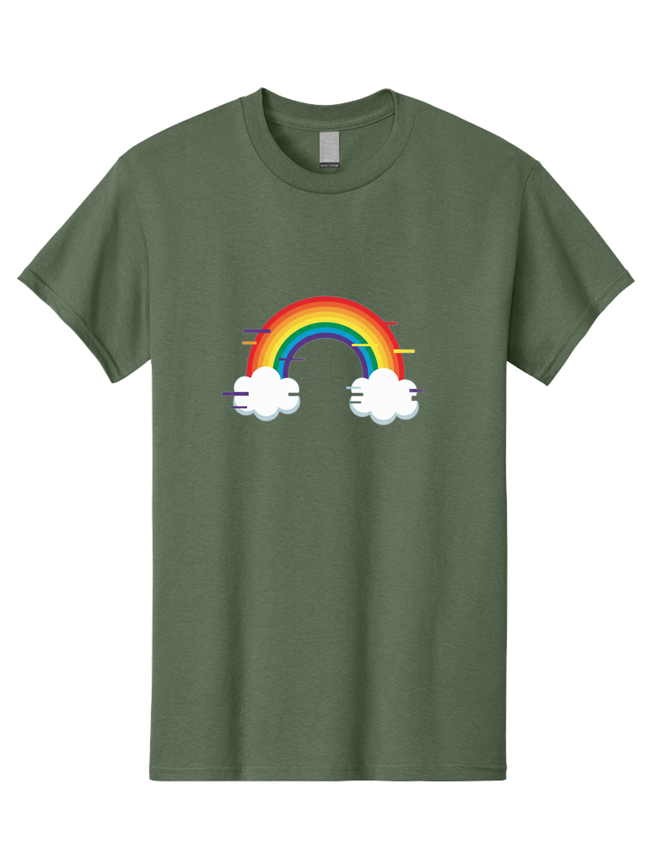 Rainbow-And-Clouds Men'S Graphic Tee, 100% Cotton, Comfortable Casual Summer Wear, Machine Washable, Vintage Camera, Old Camera, Antique Camera, Black Camera, Classic Photography, Photography Equipment, Nostalgic Device, Film Camera, Bai284