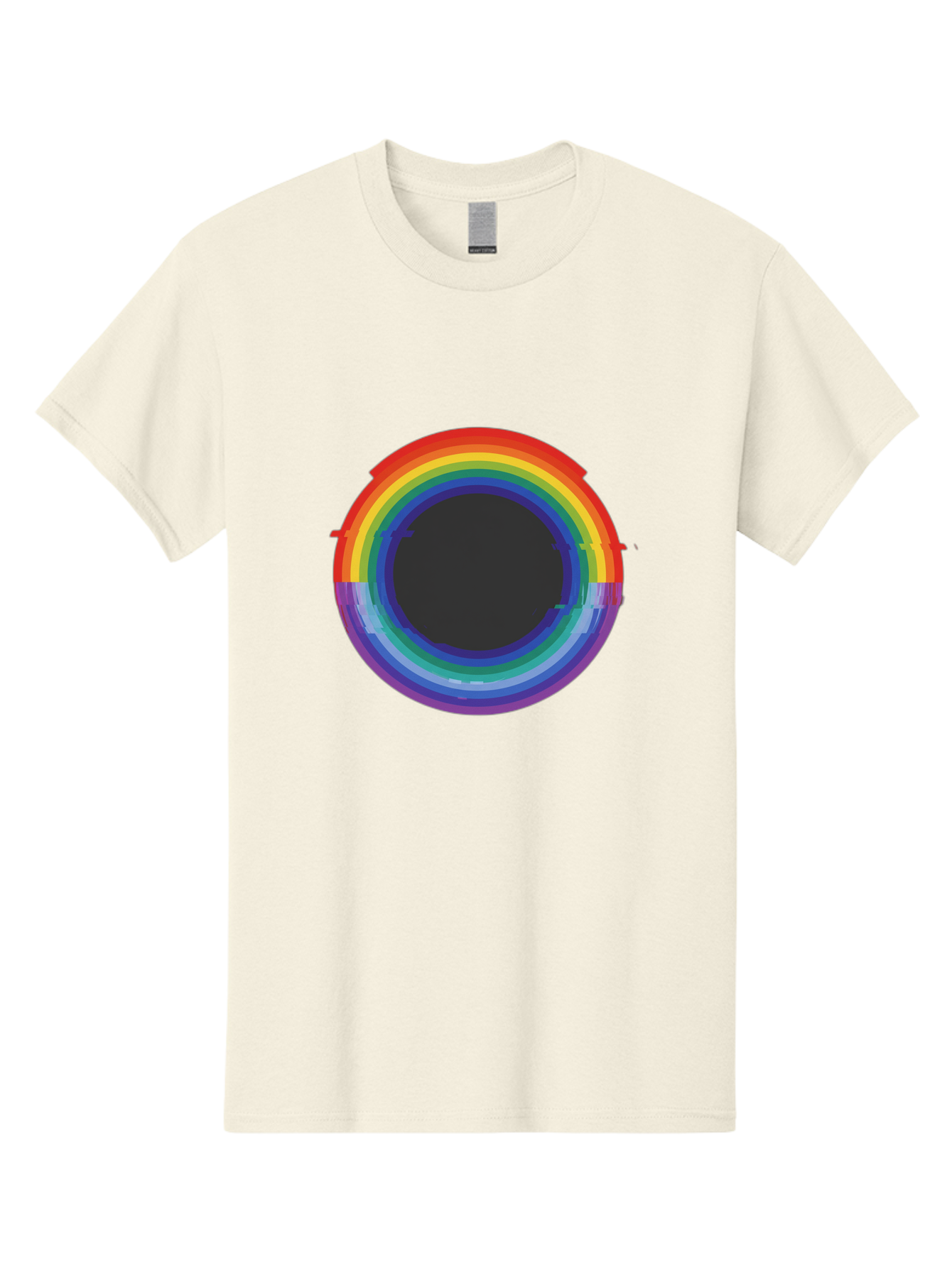 Rainbow-Circle-1 Men'S Graphic Tee, 100% Cotton, Comfortable Casual Summer Wear, Machine Washable, Vintage Camera, Old Camera, Antique Camera, Black Camera, Classic Photography, Photography Equipment, Nostalgic Device, Film Camera, Camera Art Bai288