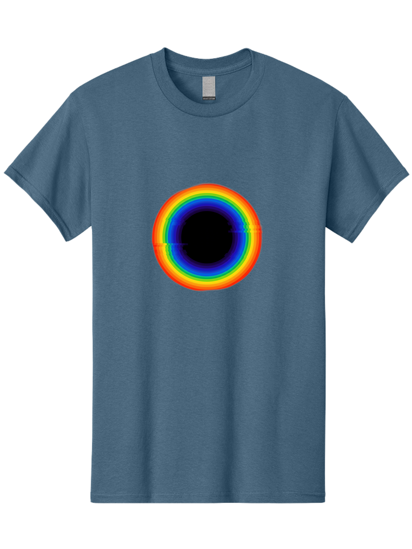 Rainbow-Circle-2 Men'S Graphic Tee, 100% Cotton, Comfortable Casual Summer Wear, Machine Washable, Vintage Camera, Old Camera, Antique Camera, Black Camera, Classic Photography, Photography Equipment, Nostalgic Device, Film Camera, Camera Art Bai289