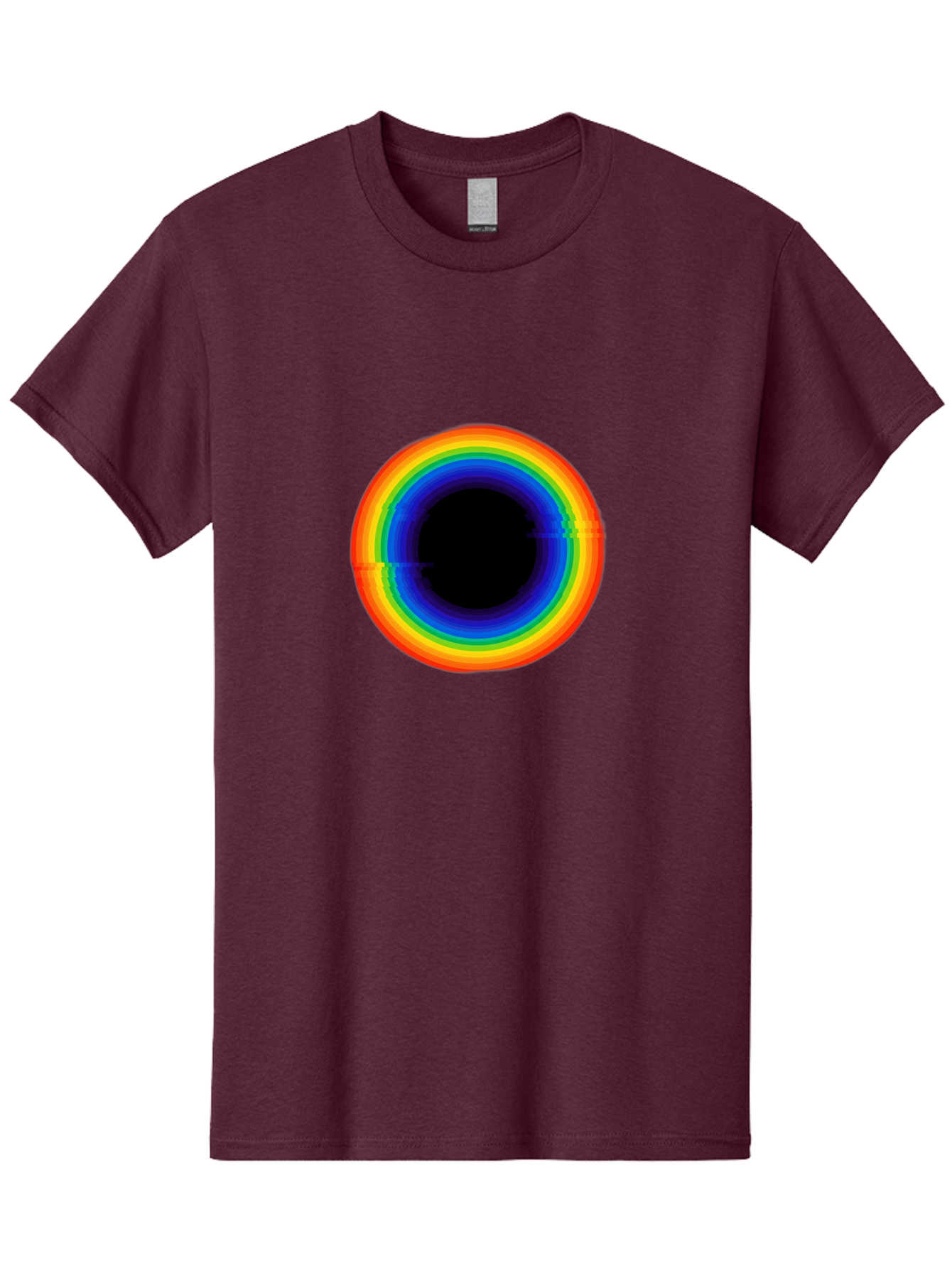 Rainbow-Circle-2 Men'S Graphic Tee, 100% Cotton, Comfortable Casual Summer Wear, Machine Washable, Vintage Camera, Old Camera, Antique Camera, Black Camera, Classic Photography, Photography Equipment, Nostalgic Device, Film Camera, Camera Art Bai289
