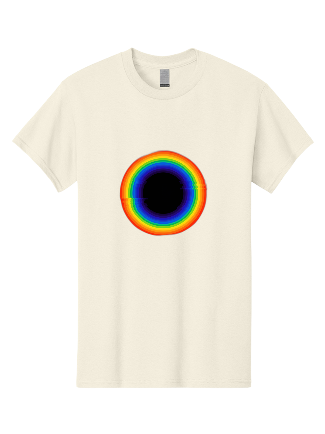 Rainbow-Circle-2 Men'S Graphic Tee, 100% Cotton, Comfortable Casual Summer Wear, Machine Washable, Vintage Camera, Old Camera, Antique Camera, Black Camera, Classic Photography, Photography Equipment, Nostalgic Device, Film Camera, Camera Art Bai289