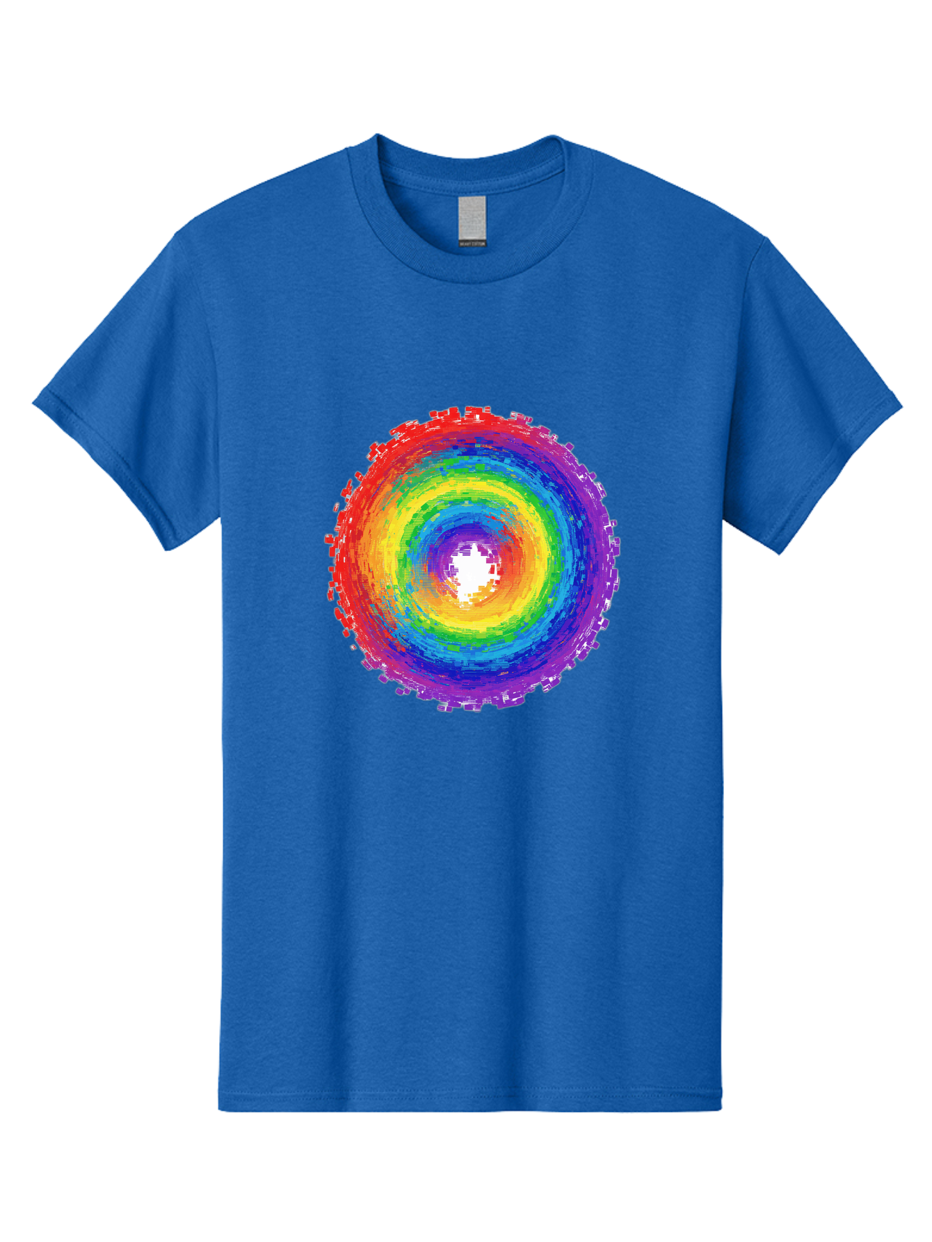 Rainbow-Circle-3 Men'S Graphic Tee, 100% Cotton, Comfortable Casual Summer Wear, Machine Washable, Vintage Camera, Old Camera, Antique Camera, Black Camera, Classic Photography, Photography Equipment, Nostalgic Device, Film Camera, Camera Art Bai290