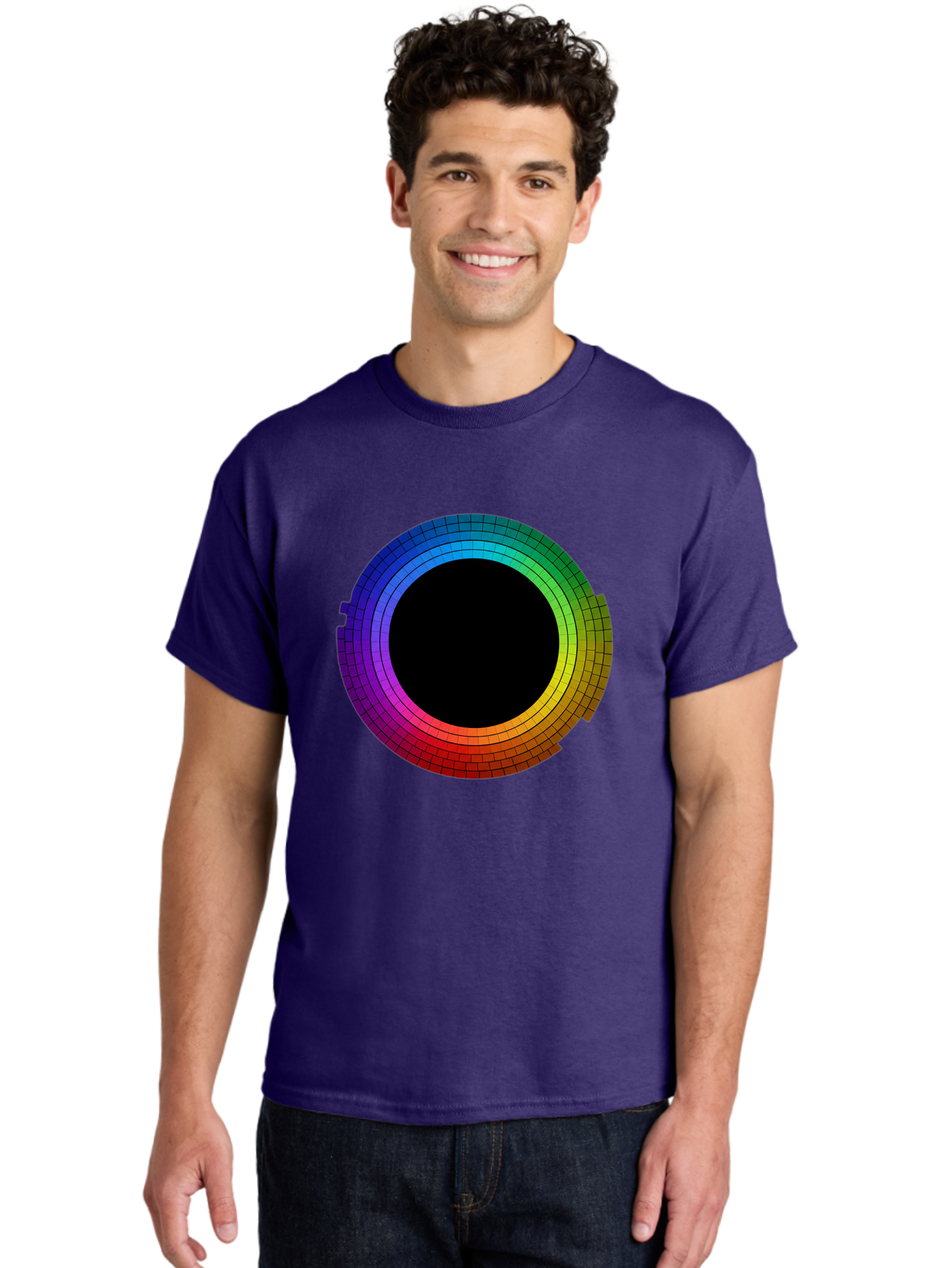 Rainbow-Circle Men'S Graphic Tee, 100% Cotton, Comfortable Casual Summer Wear, Machine Washable, Vintage Camera, Old Camera, Antique Camera, Black Camera, Classic Photography, Photography Equipment, Nostalgic Device, Film Camera, Camera Art Bai291