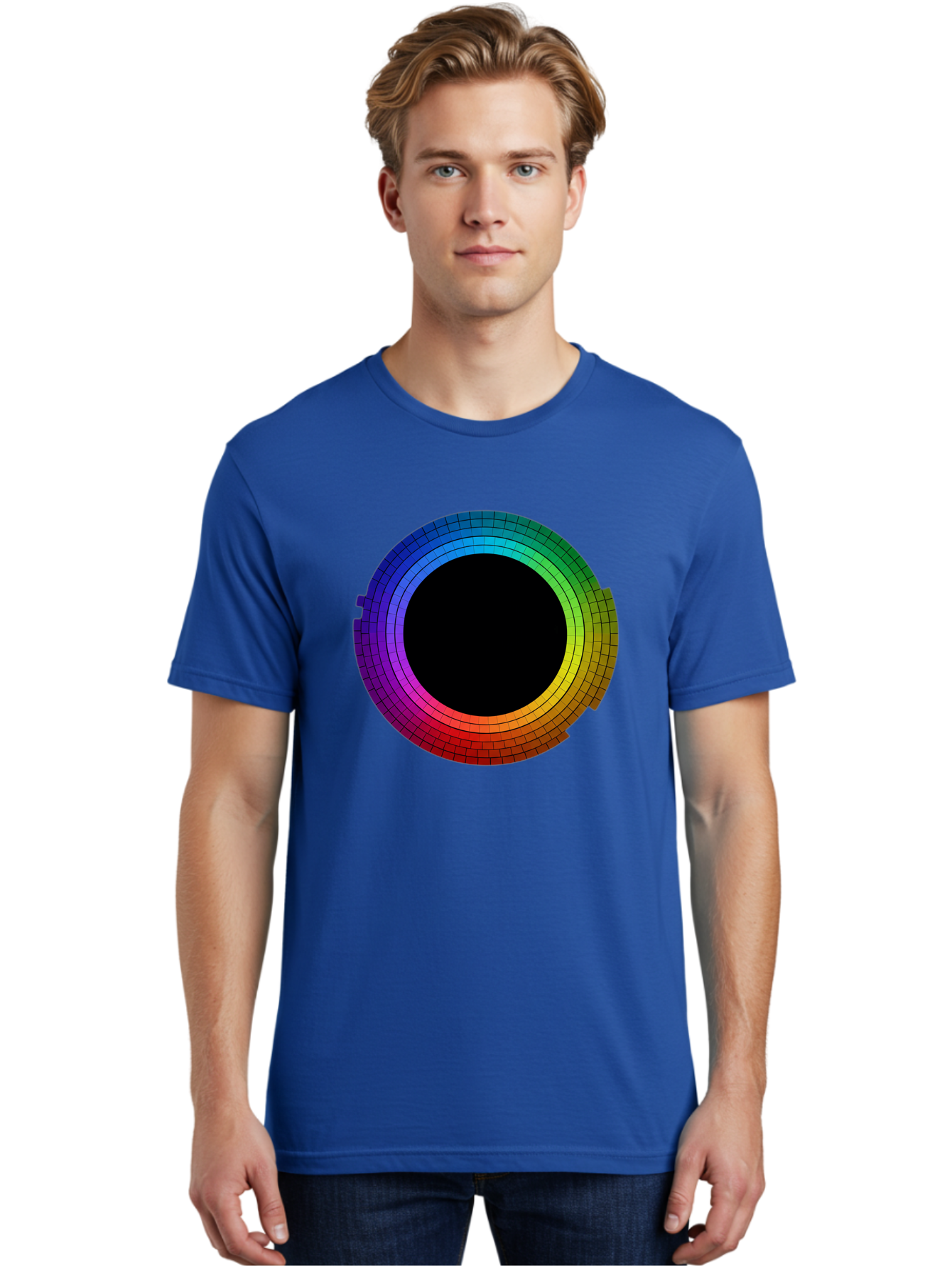 Rainbow-Circle Men'S Graphic Tee, 100% Cotton, Comfortable Casual Summer Wear, Machine Washable, Vintage Camera, Old Camera, Antique Camera, Black Camera, Classic Photography, Photography Equipment, Nostalgic Device, Film Camera, Camera Art Bai291