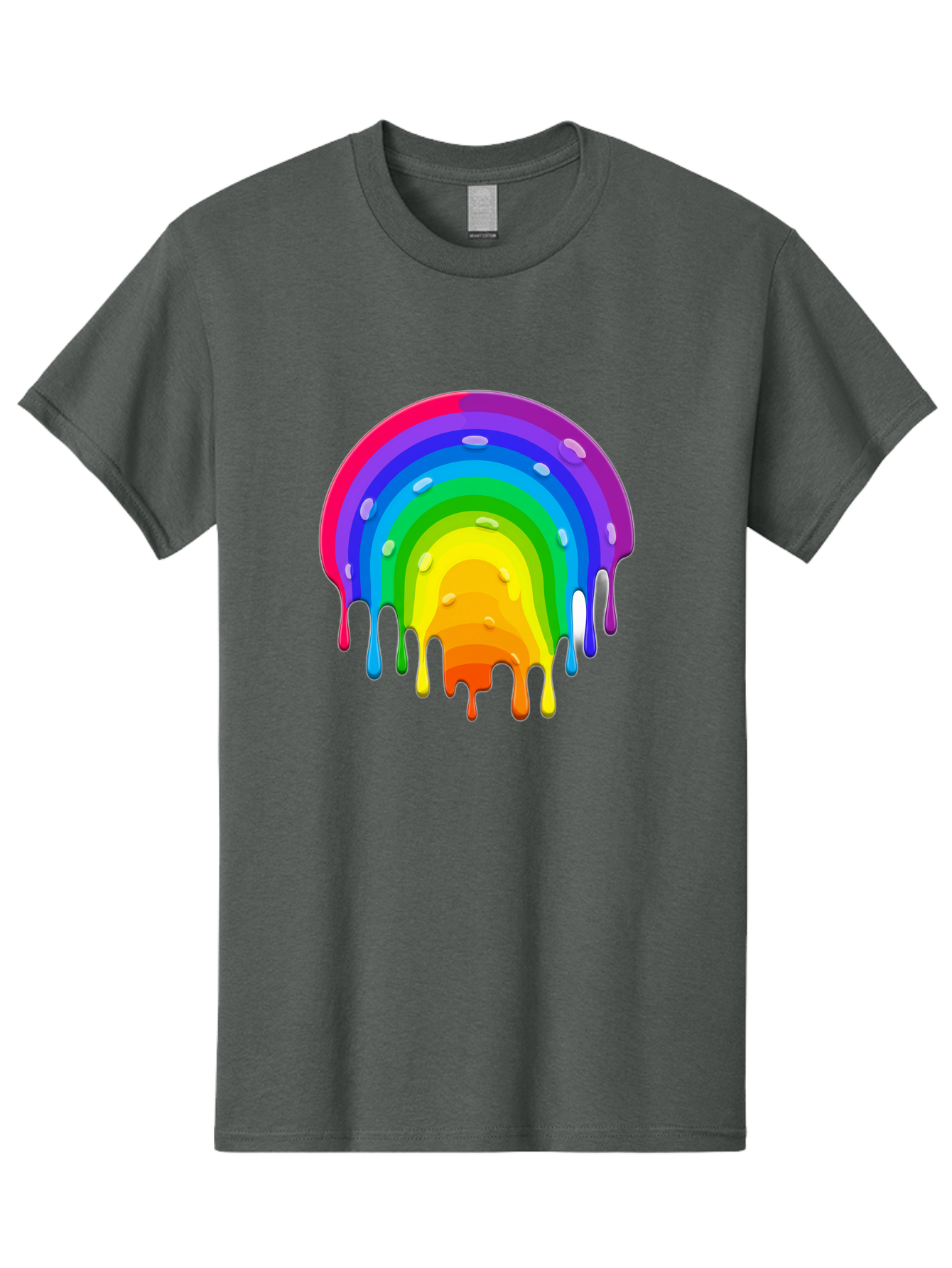 Rainbow-Dripping Men'S Graphic Tee, 100% Cotton, Comfortable Casual Summer Wear, Machine Washable, Vintage Camera, Old Camera, Antique Camera, Black Camera, Classic Photography, Photography Equipment, Nostalgic Device, Film Camera, Camera Art Bai292