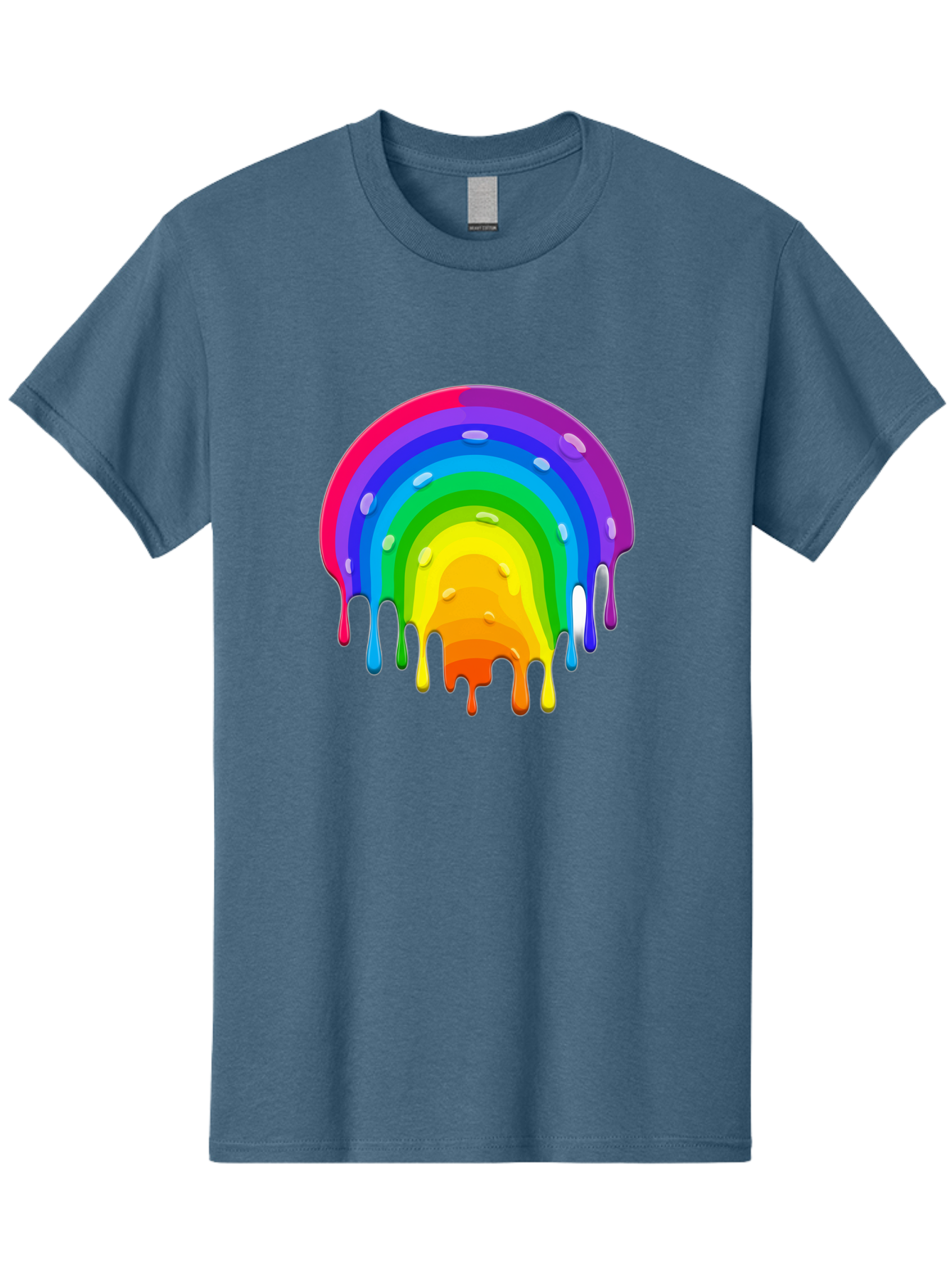 Rainbow-Dripping Men'S Graphic Tee, 100% Cotton, Comfortable Casual Summer Wear, Machine Washable, Vintage Camera, Old Camera, Antique Camera, Black Camera, Classic Photography, Photography Equipment, Nostalgic Device, Film Camera, Camera Art Bai292