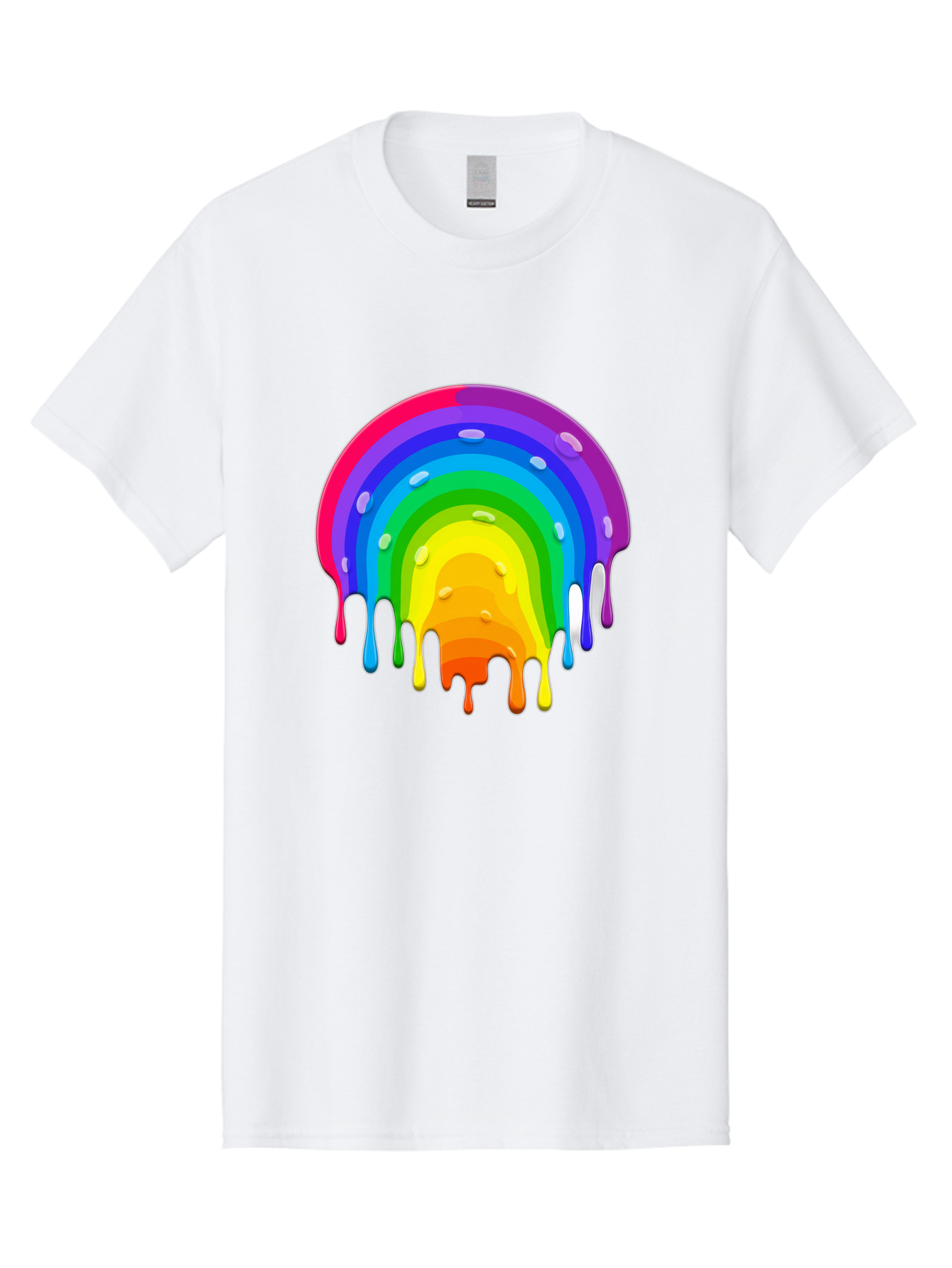 Rainbow-Dripping Men'S Graphic Tee, 100% Cotton, Comfortable Casual Summer Wear, Machine Washable, Vintage Camera, Old Camera, Antique Camera, Black Camera, Classic Photography, Photography Equipment, Nostalgic Device, Film Camera, Camera Art Bai292