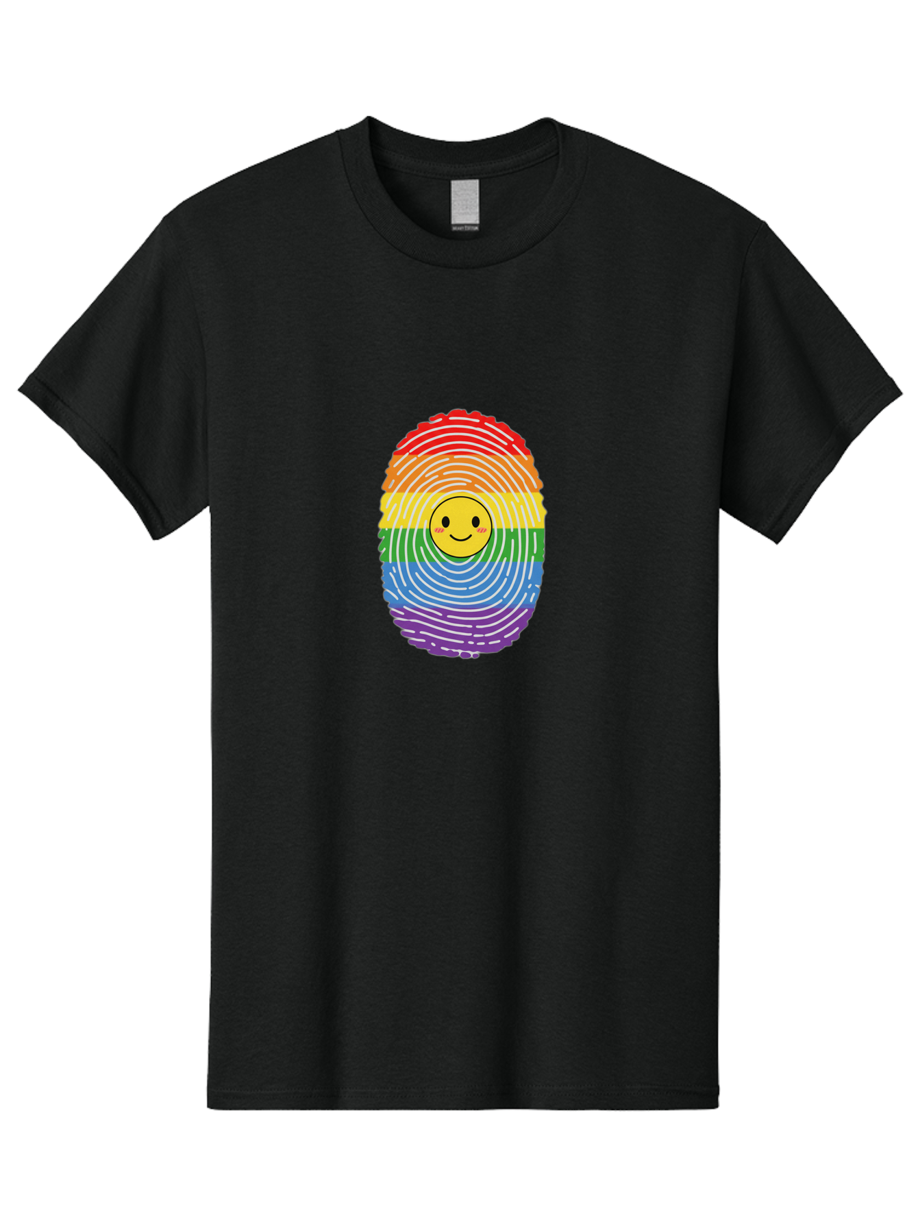 Rainbow-Fingerprint-Smiley Men'S Graphic Tee, 100% Cotton, Comfortable Casual Summer Wear, Machine Washable, Vintage Camera, Old Camera, Antique Camera, Black Camera, Classic Photography, Photography Equipment, Nostalgic Device, Film Camera, Bai293