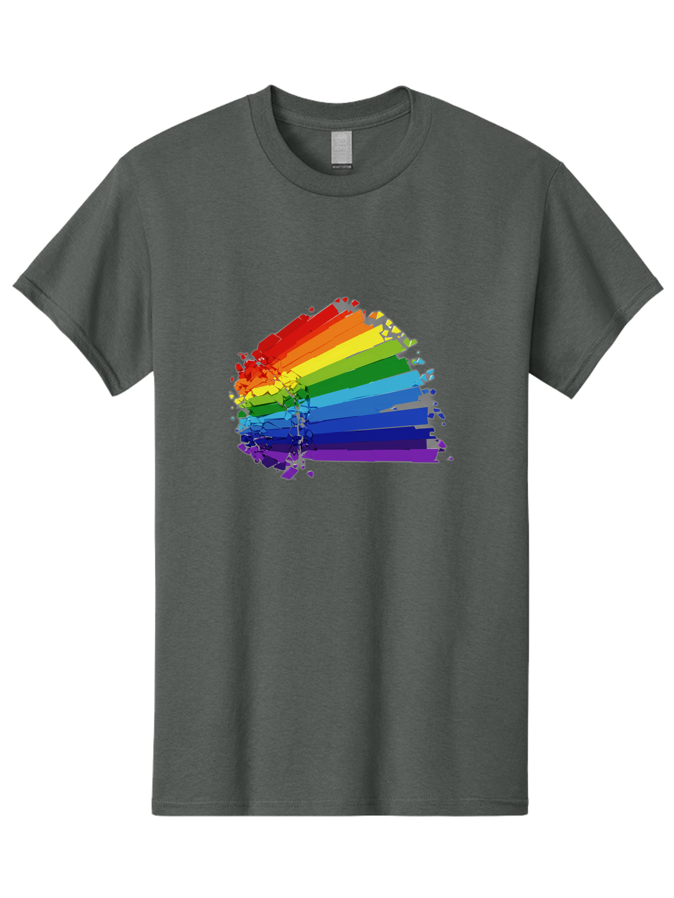 Rainbow-Paint-Splash Men'S Graphic Tee, 100% Cotton, Comfortable Casual Summer Wear, Machine Washable, Vintage Camera, Old Camera, Antique Camera, Black Camera, Classic Photography, Photography Equipment, Nostalgic Device, Film Camera, Bai294