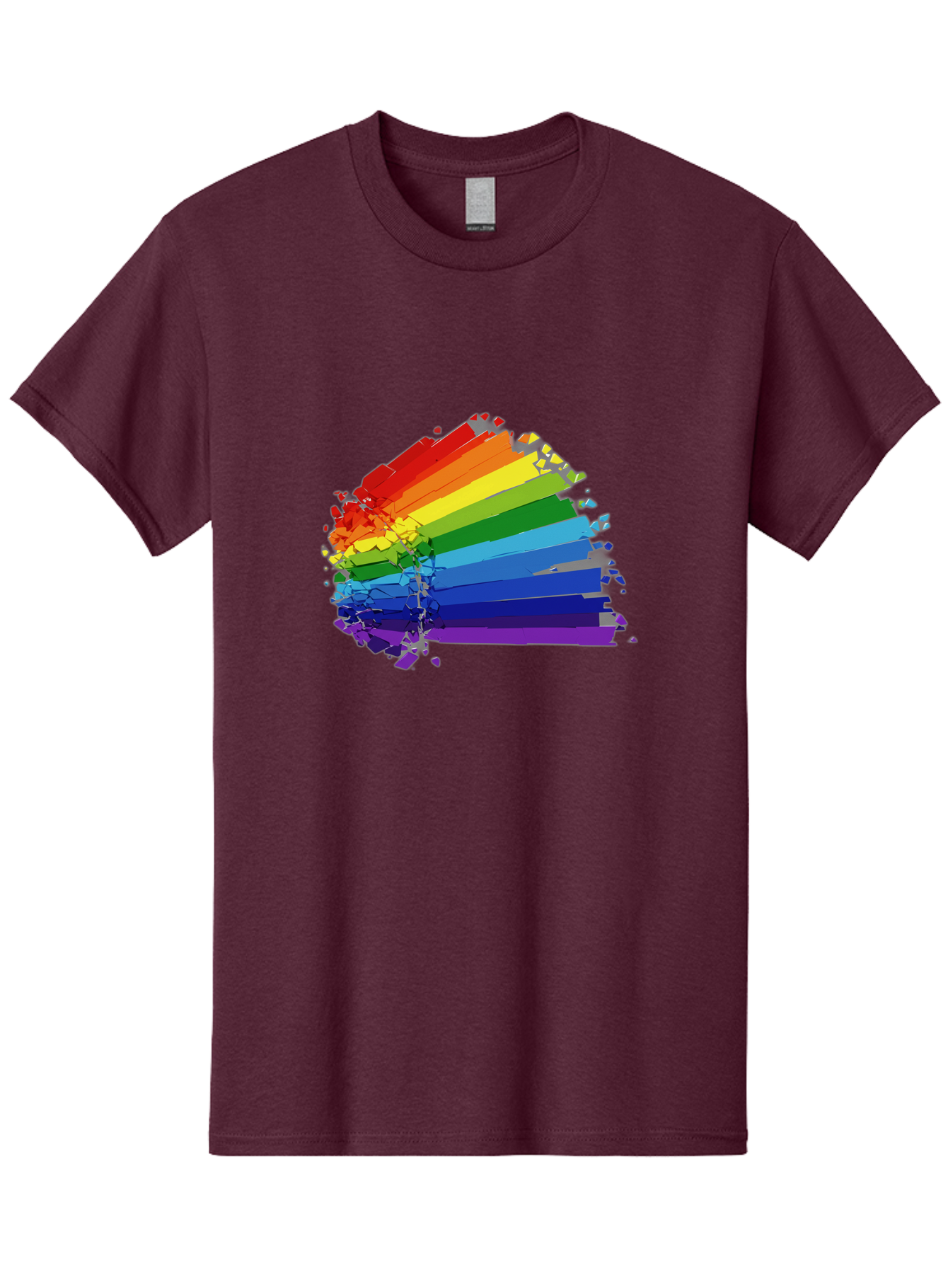 Rainbow-Paint-Splash Men'S Graphic Tee, 100% Cotton, Comfortable Casual Summer Wear, Machine Washable, Vintage Camera, Old Camera, Antique Camera, Black Camera, Classic Photography, Photography Equipment, Nostalgic Device, Film Camera, Bai294