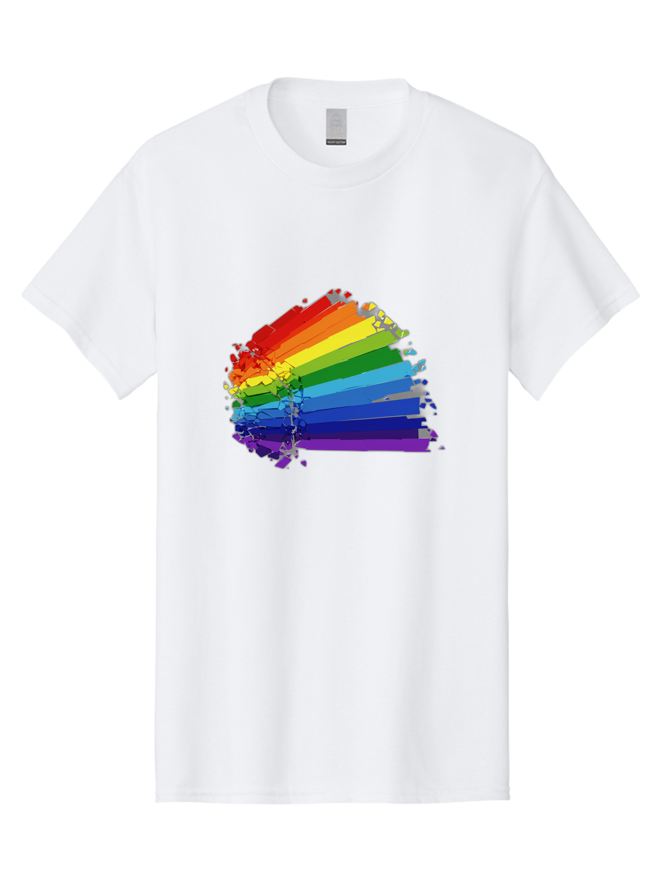 Rainbow-Paint-Splash Men'S Graphic Tee, 100% Cotton, Comfortable Casual Summer Wear, Machine Washable, Vintage Camera, Old Camera, Antique Camera, Black Camera, Classic Photography, Photography Equipment, Nostalgic Device, Film Camera, Bai294