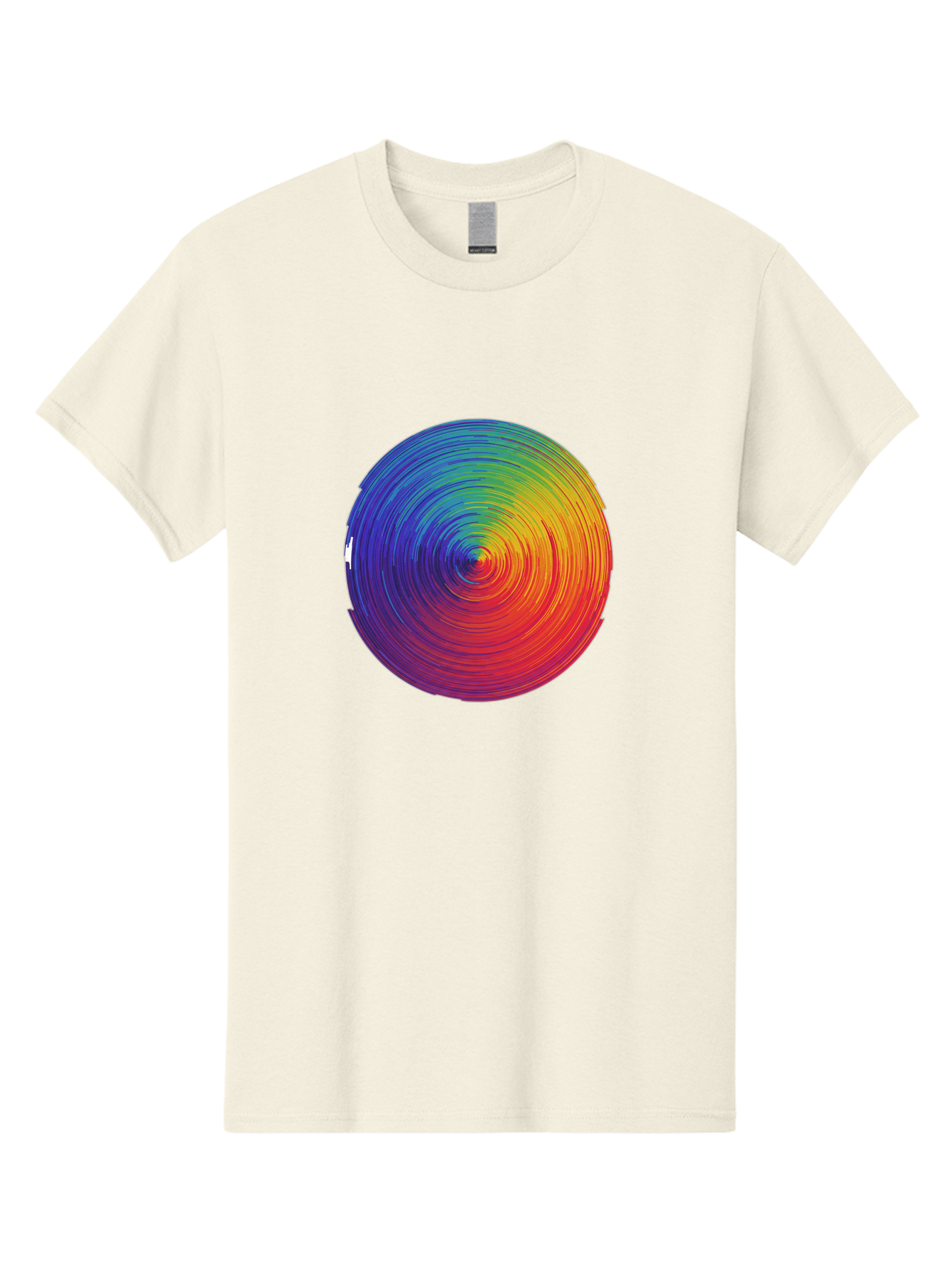 Rainbow-Spiral-Circle Men'S Graphic Tee, 100% Cotton, Comfortable Casual Summer Wear, Machine Washable, Vintage Camera, Old Camera, Antique Camera, Black Camera, Classic Photography, Photography Equipment, Nostalgic Device, Film Camera, Bai296