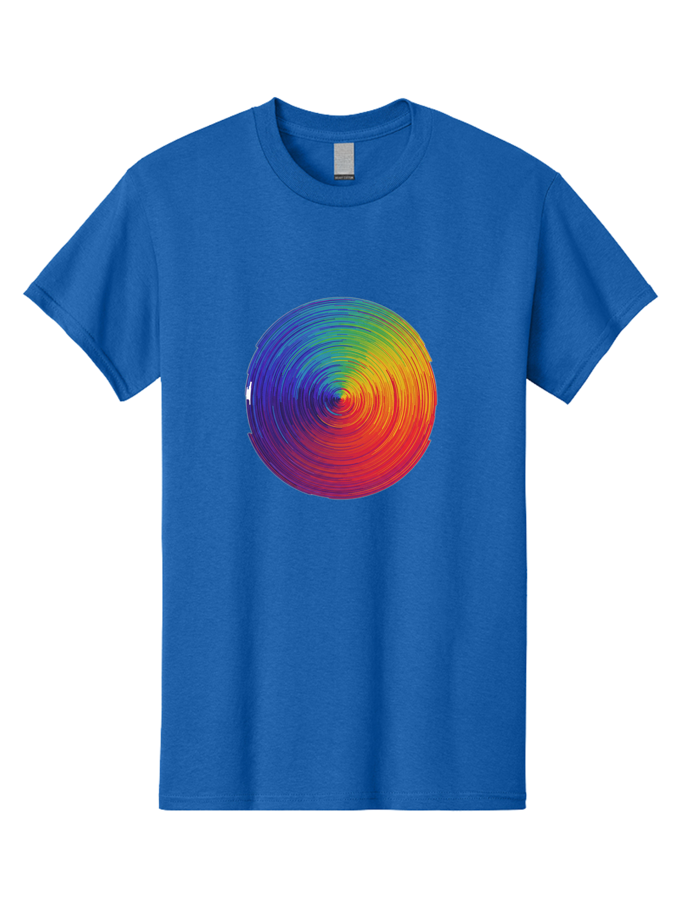Rainbow-Spiral-Circle Men'S Graphic Tee, 100% Cotton, Comfortable Casual Summer Wear, Machine Washable, Vintage Camera, Old Camera, Antique Camera, Black Camera, Classic Photography, Photography Equipment, Nostalgic Device, Film Camera, Bai296