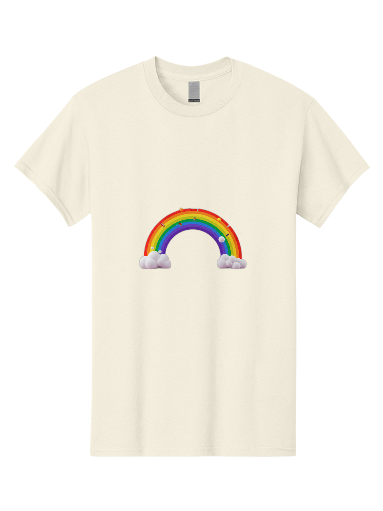 Rainbow-With-Clouds Men'S Graphic Tee, 100% Cotton, Comfortable Casual Summer Wear, Machine Washable, Vintage Camera, Old Camera, Antique Camera, Black Camera, Classic Photography, Photography Equipment, Nostalgic Device, Film Camera, Bai298