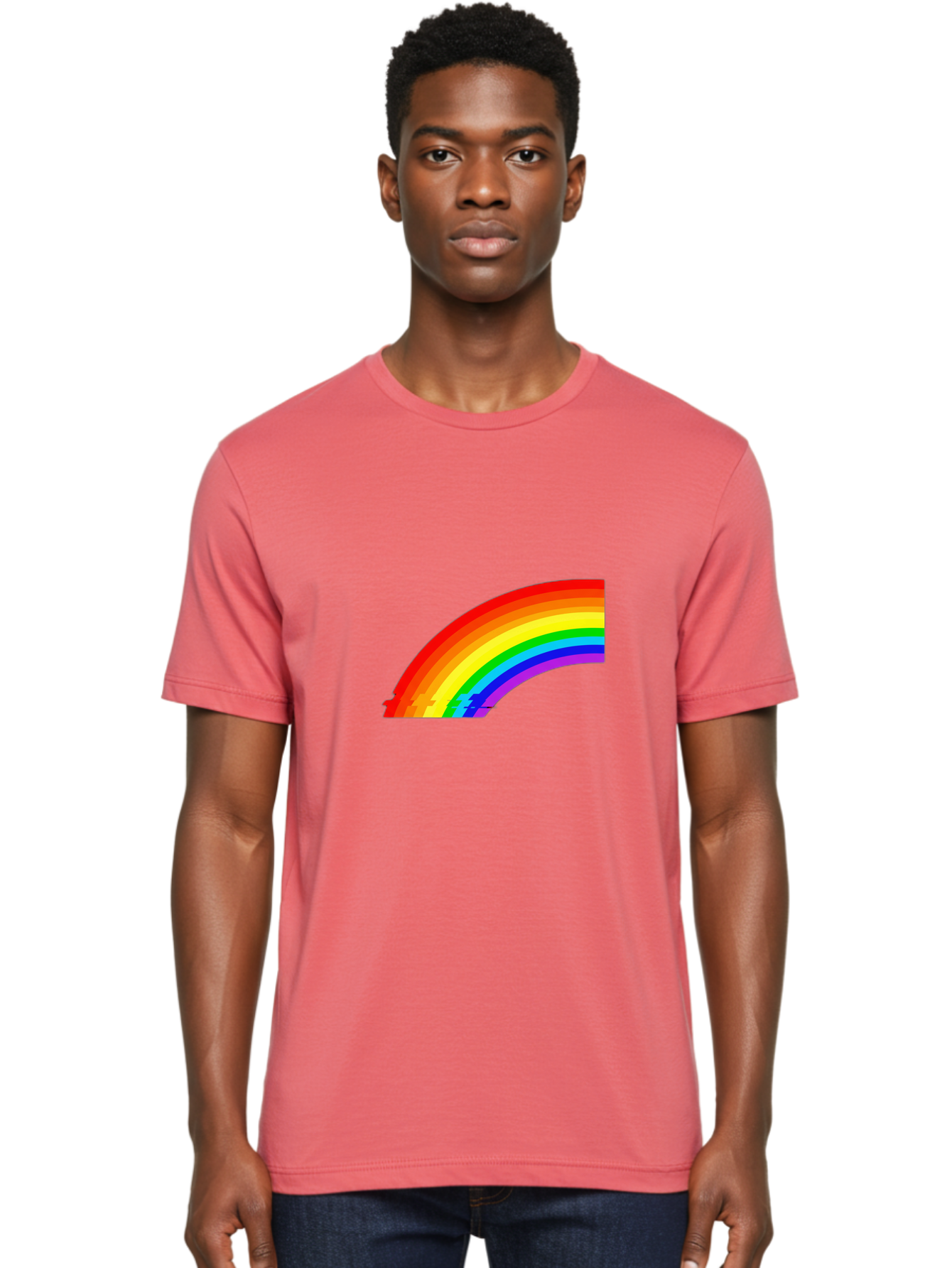 Rainbow Men'S Graphic Tee, 100% Cotton, Comfortable Casual Summer Wear, Machine Washable, Vintage Camera, Old Camera, Antique Camera, Black Camera, Classic Photography, Photography Equipment, Nostalgic Device, Film Camera, Camera Art Bai299