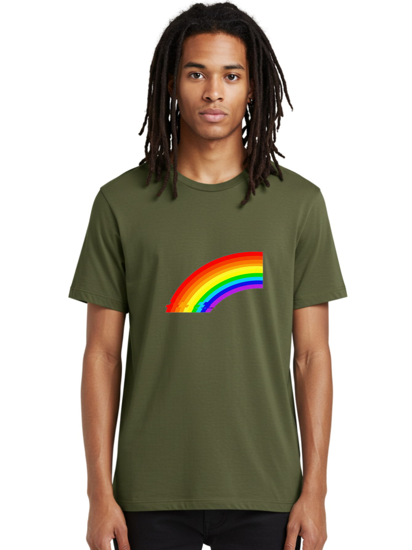Rainbow Men'S Graphic Tee, 100% Cotton, Comfortable Casual Summer Wear, Machine Washable, Vintage Camera, Old Camera, Antique Camera, Black Camera, Classic Photography, Photography Equipment, Nostalgic Device, Film Camera, Camera Art Bai299