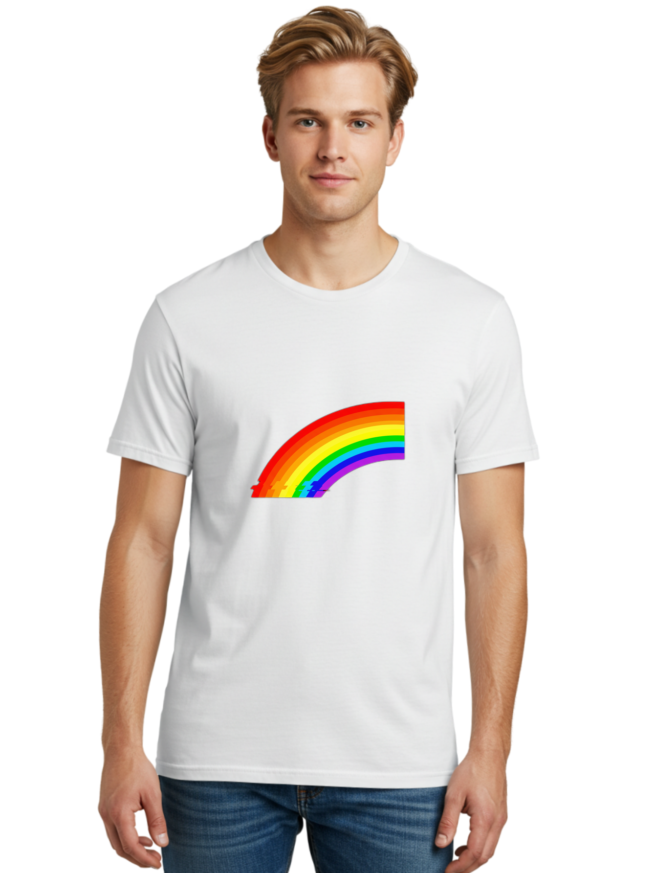 Rainbow Men'S Graphic Tee, 100% Cotton, Comfortable Casual Summer Wear, Machine Washable, Vintage Camera, Old Camera, Antique Camera, Black Camera, Classic Photography, Photography Equipment, Nostalgic Device, Film Camera, Camera Art Bai299