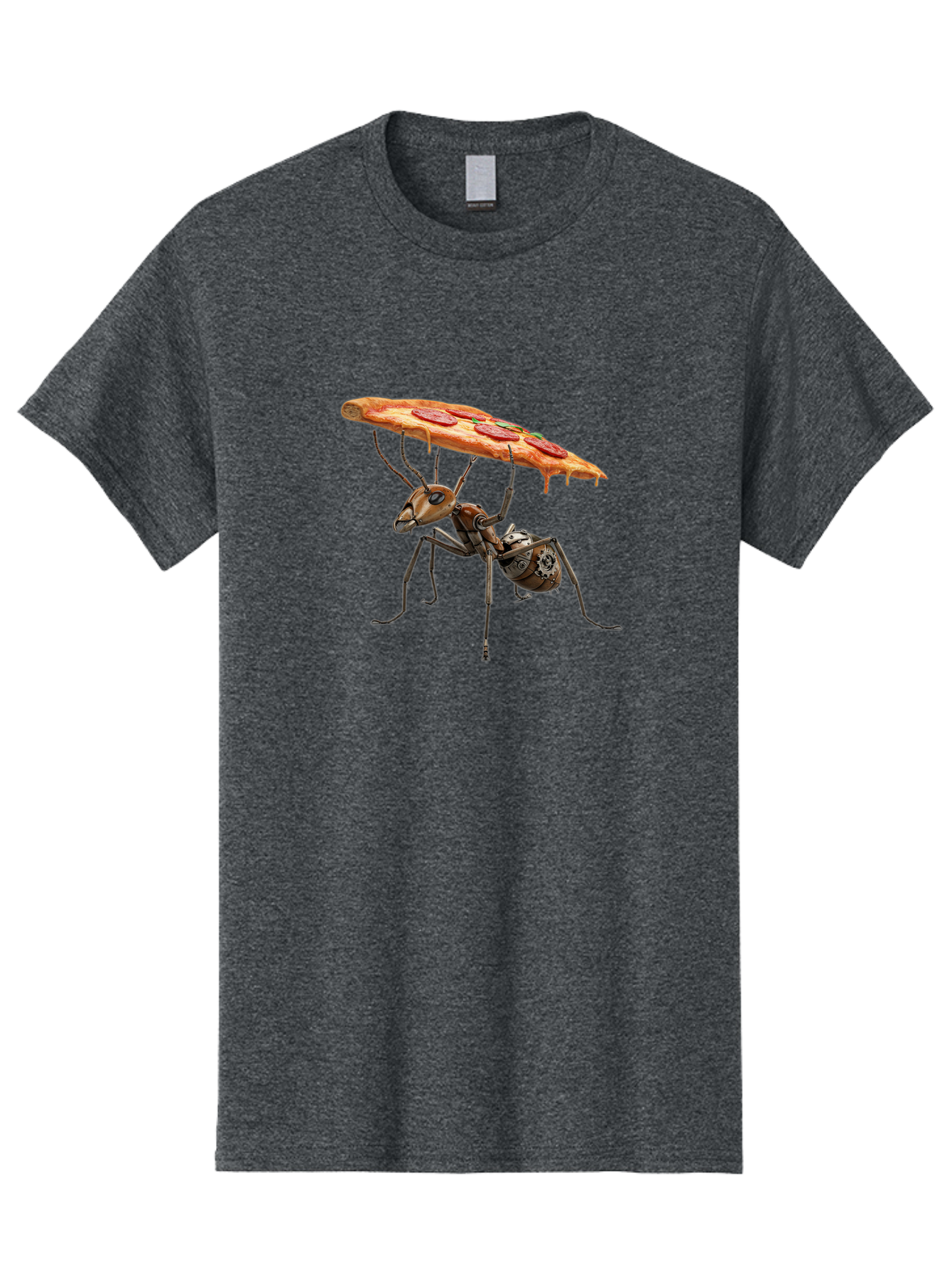 Robot-Ant-Pizza-Carrier Men'S Graphic Tee, 100% Cotton, Comfortable Casual Summer Wear, Machine Washable, Vintage Camera, Old Camera, Antique Camera, Black Camera, Classic Photography, Photography Equipment, Nostalgic Device, Film Camera, Bai303