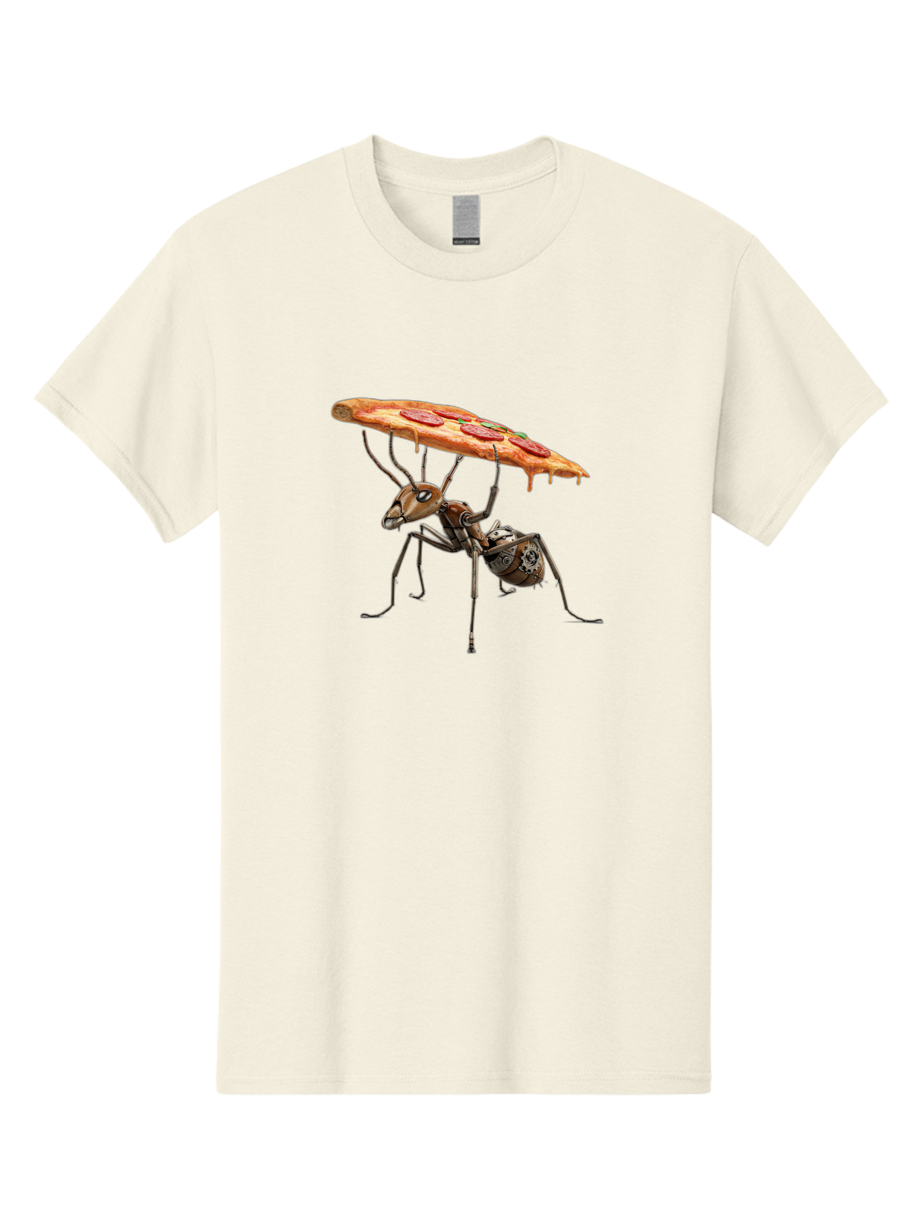 Robot-Ant-Pizza-Carrier Men'S Graphic Tee, 100% Cotton, Comfortable Casual Summer Wear, Machine Washable, Vintage Camera, Old Camera, Antique Camera, Black Camera, Classic Photography, Photography Equipment, Nostalgic Device, Film Camera, Bai303