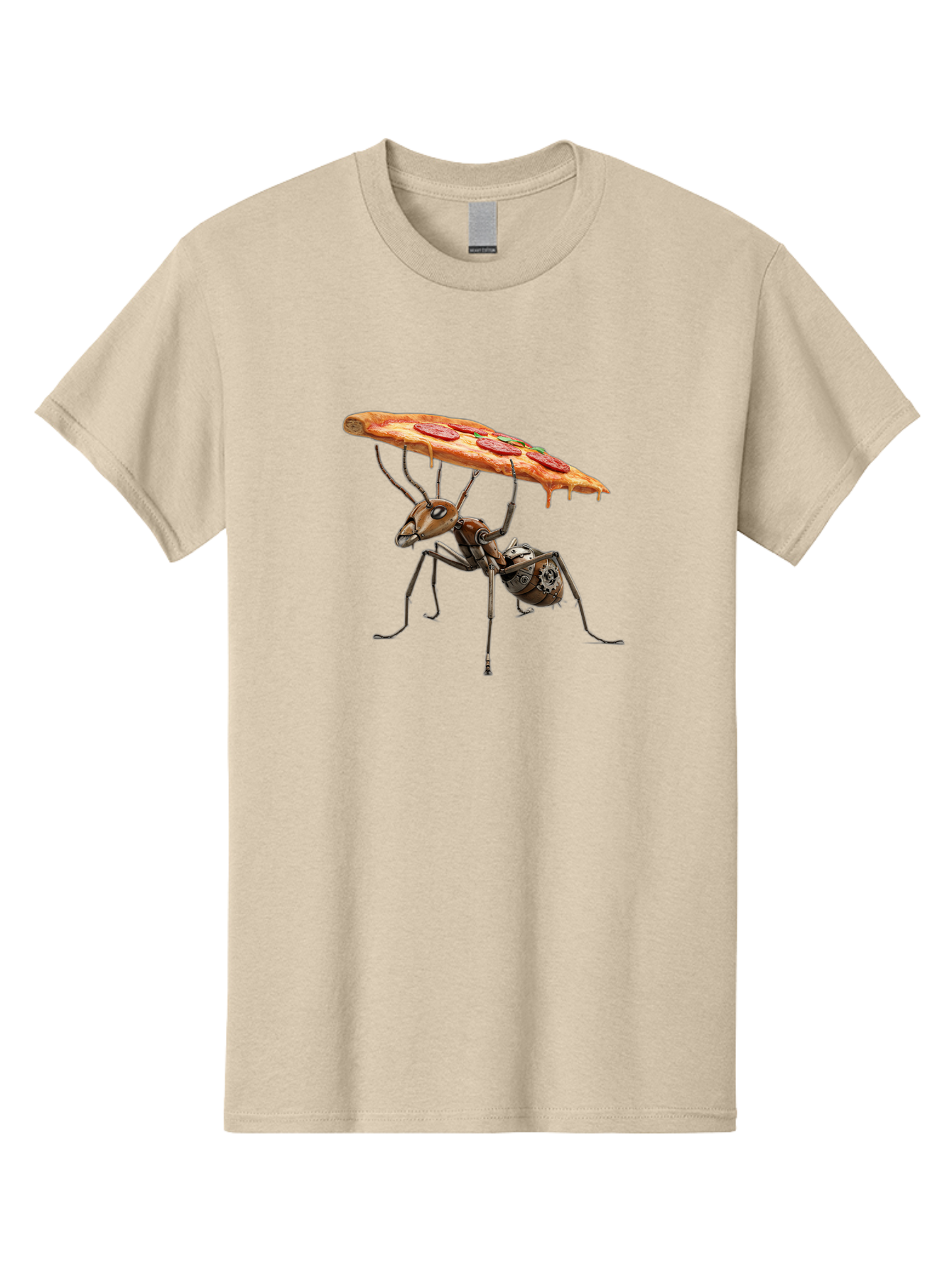 Robot-Ant-Pizza-Carrier Men'S Graphic Tee, 100% Cotton, Comfortable Casual Summer Wear, Machine Washable, Vintage Camera, Old Camera, Antique Camera, Black Camera, Classic Photography, Photography Equipment, Nostalgic Device, Film Camera, Bai303