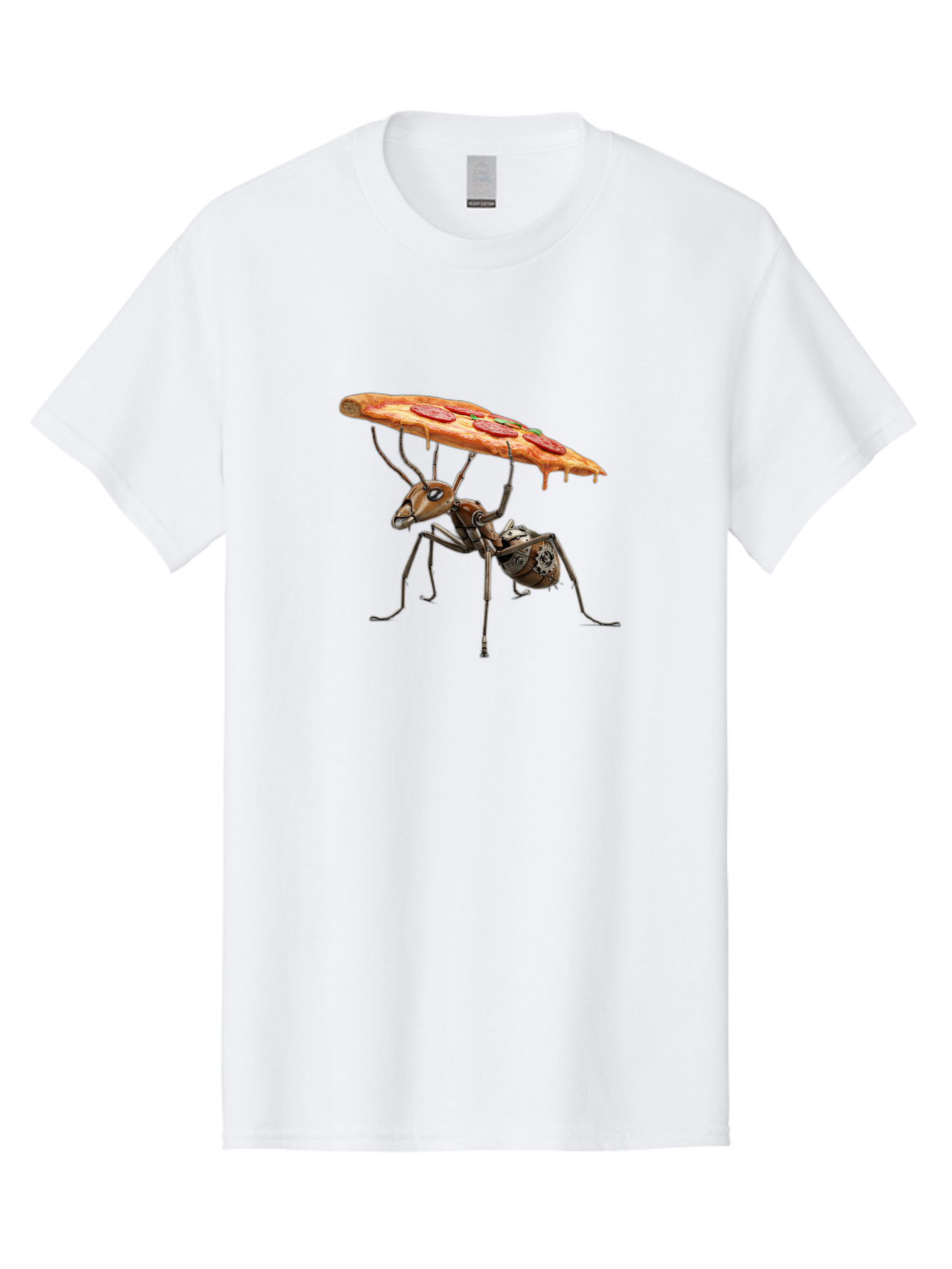 Robot-Ant-Pizza-Carrier Men'S Graphic Tee, 100% Cotton, Comfortable Casual Summer Wear, Machine Washable, Vintage Camera, Old Camera, Antique Camera, Black Camera, Classic Photography, Photography Equipment, Nostalgic Device, Film Camera, Bai303