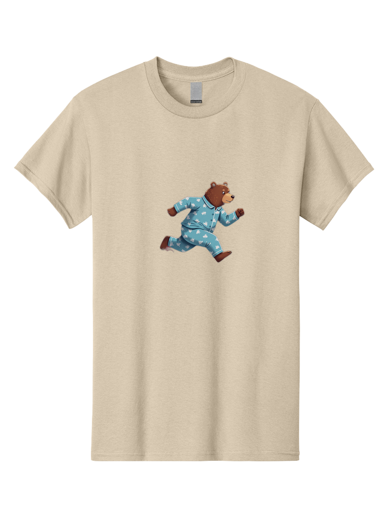 Running-Bear-2 Men'S Graphic Tee, 100% Cotton, Comfortable Casual Summer Wear, Machine Washable, Vintage Camera, Old Camera, Antique Camera, Black Camera, Classic Photography, Photography Equipment, Nostalgic Device, Film Camera, Camera Art Bai306