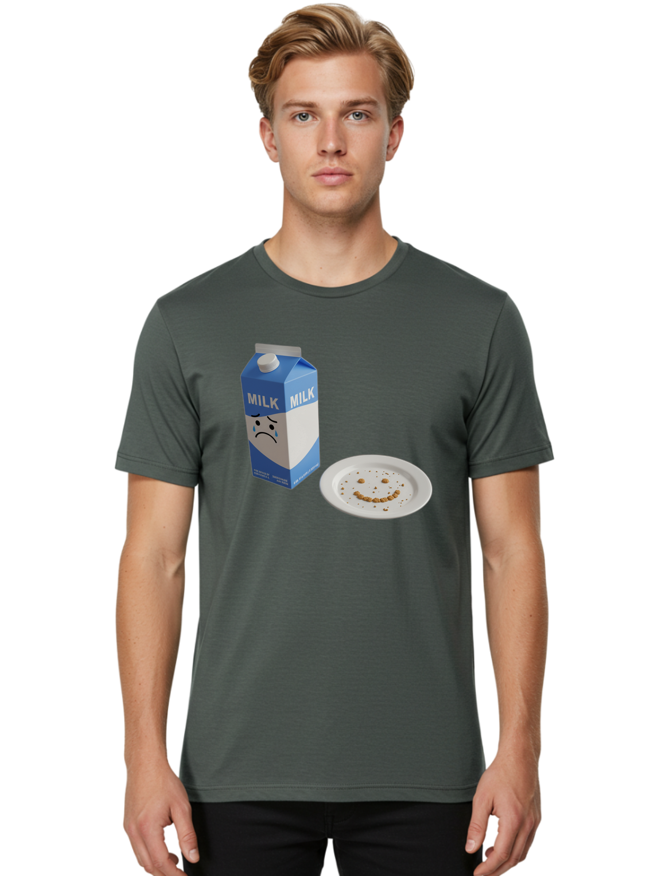 Sad-Milk-4 Men'S Graphic Tee, 100% Cotton, Comfortable Casual Summer Wear, Machine Washable, Vintage Camera, Old Camera, Antique Camera, Black Camera, Classic Photography, Photography Equipment, Nostalgic Device, Film Camera, Camera Art Bai321