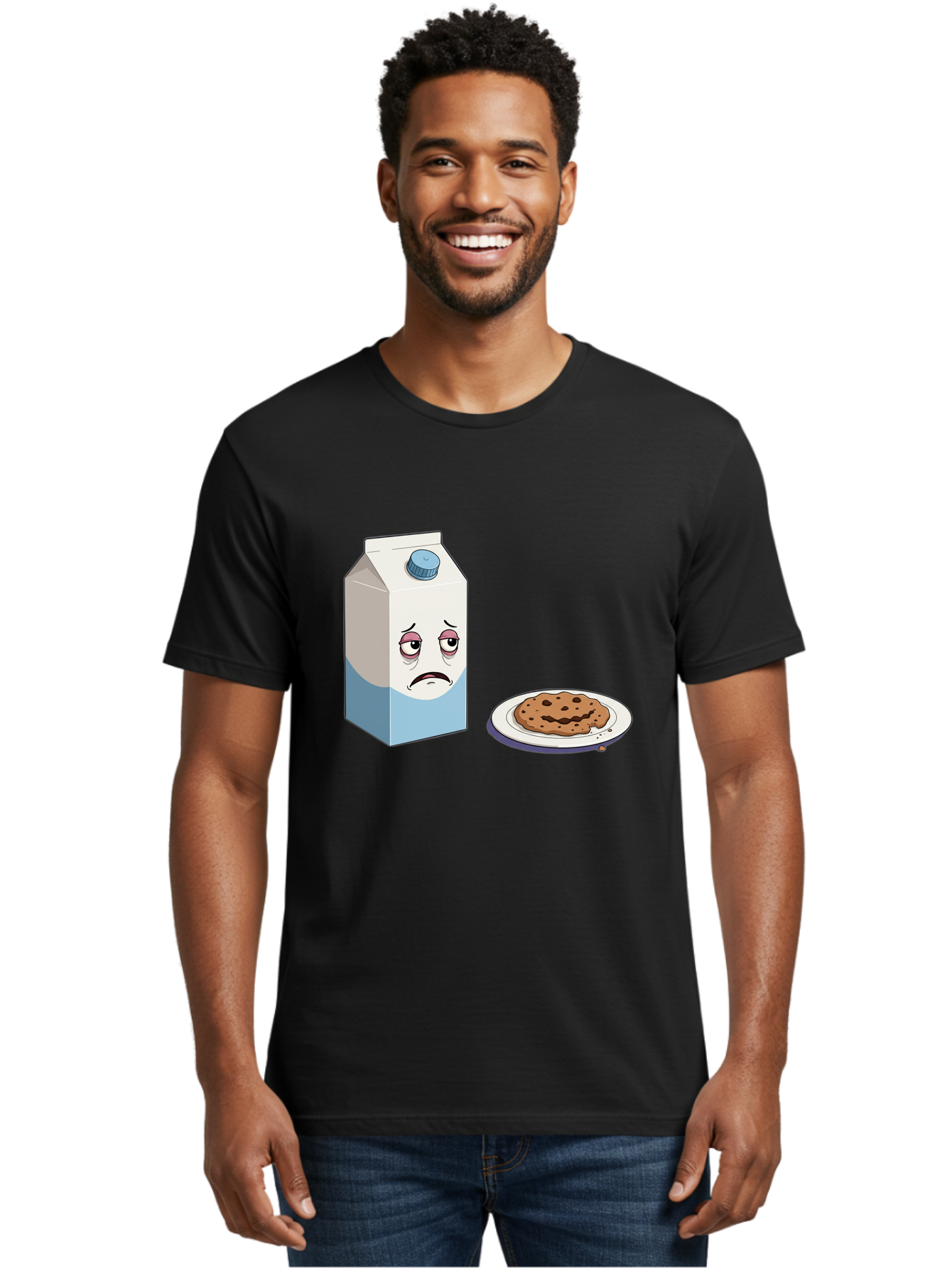 Sad-Milk-5 Men'S Graphic Tee, 100% Cotton, Comfortable Casual Summer Wear, Machine Washable, Vintage Camera, Old Camera, Antique Camera, Black Camera, Classic Photography, Photography Equipment, Nostalgic Device, Film Camera, Camera Art Bai322