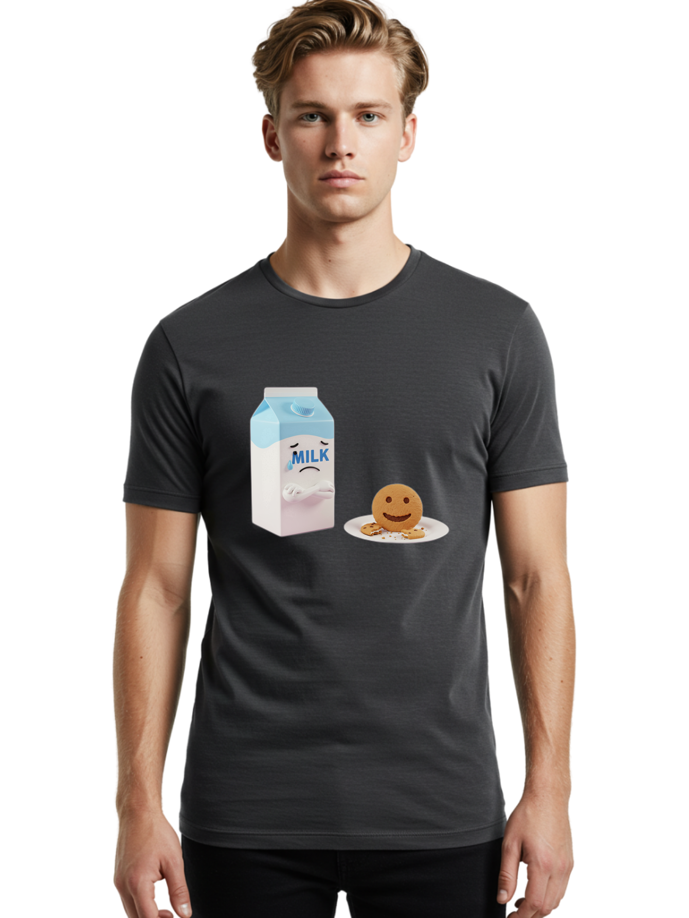 Sad-Milk-6 Men'S Graphic Tee, 100% Cotton, Comfortable Casual Summer Wear, Machine Washable, Vintage Camera, Old Camera, Antique Camera, Black Camera, Classic Photography, Photography Equipment, Nostalgic Device, Film Camera, Camera Art Bai323