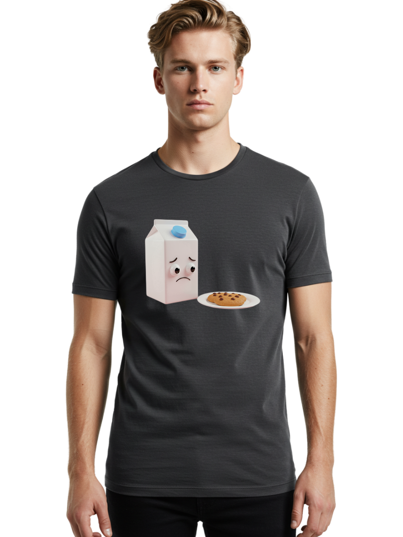 Sad-Milk-Carton-1 Men'S Graphic Tee, 100% Cotton, Comfortable Casual Summer Wear, Machine Washable, Vintage Camera, Old Camera, Antique Camera, Black Camera, Classic Photography, Photography Equipment, Nostalgic Device, Film Camera, Camera Art Bai329