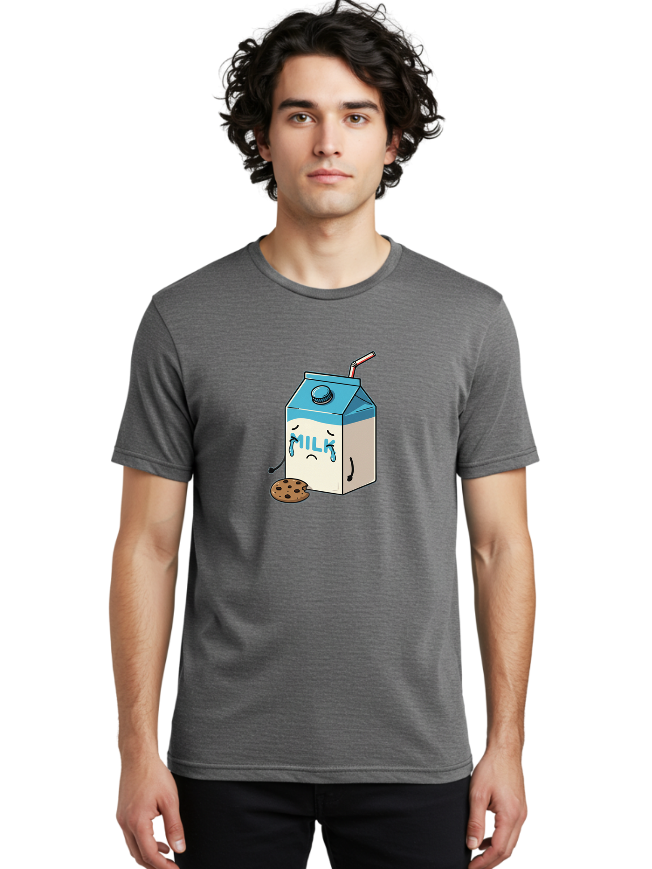 Sad-Milk-Carton-2 Men'S Graphic Tee, 100% Cotton, Comfortable Casual Summer Wear, Machine Washable, Vintage Camera, Old Camera, Antique Camera, Black Camera, Classic Photography, Photography Equipment, Nostalgic Device, Film Camera, Camera Art Bai330