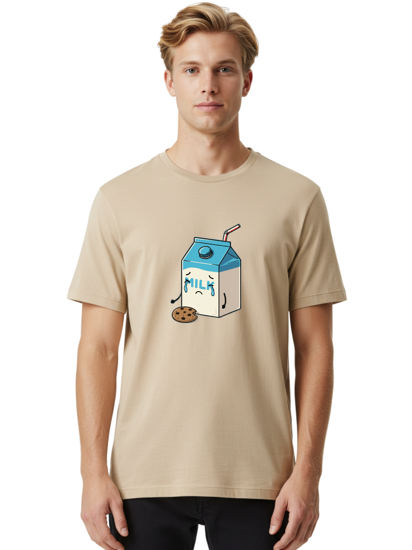 Sad-Milk-Carton-2 Men'S Graphic Tee, 100% Cotton, Comfortable Casual Summer Wear, Machine Washable, Vintage Camera, Old Camera, Antique Camera, Black Camera, Classic Photography, Photography Equipment, Nostalgic Device, Film Camera, Camera Art Bai330