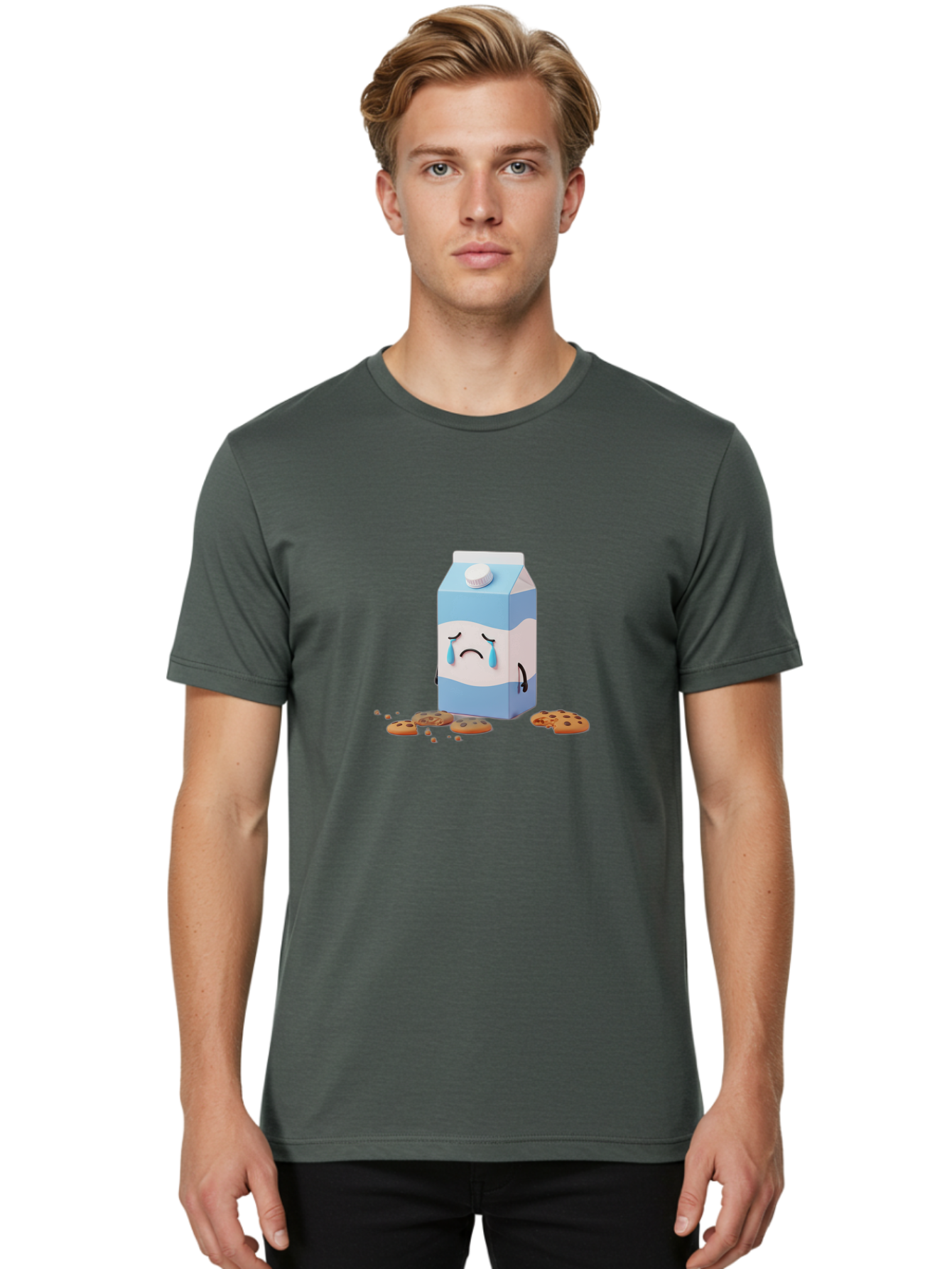 Sad-Milk-Carton-3 Men'S Graphic Tee, 100% Cotton, Comfortable Casual Summer Wear, Machine Washable, Vintage Camera, Old Camera, Antique Camera, Black Camera, Classic Photography, Photography Equipment, Nostalgic Device, Film Camera, Camera Art Bai331