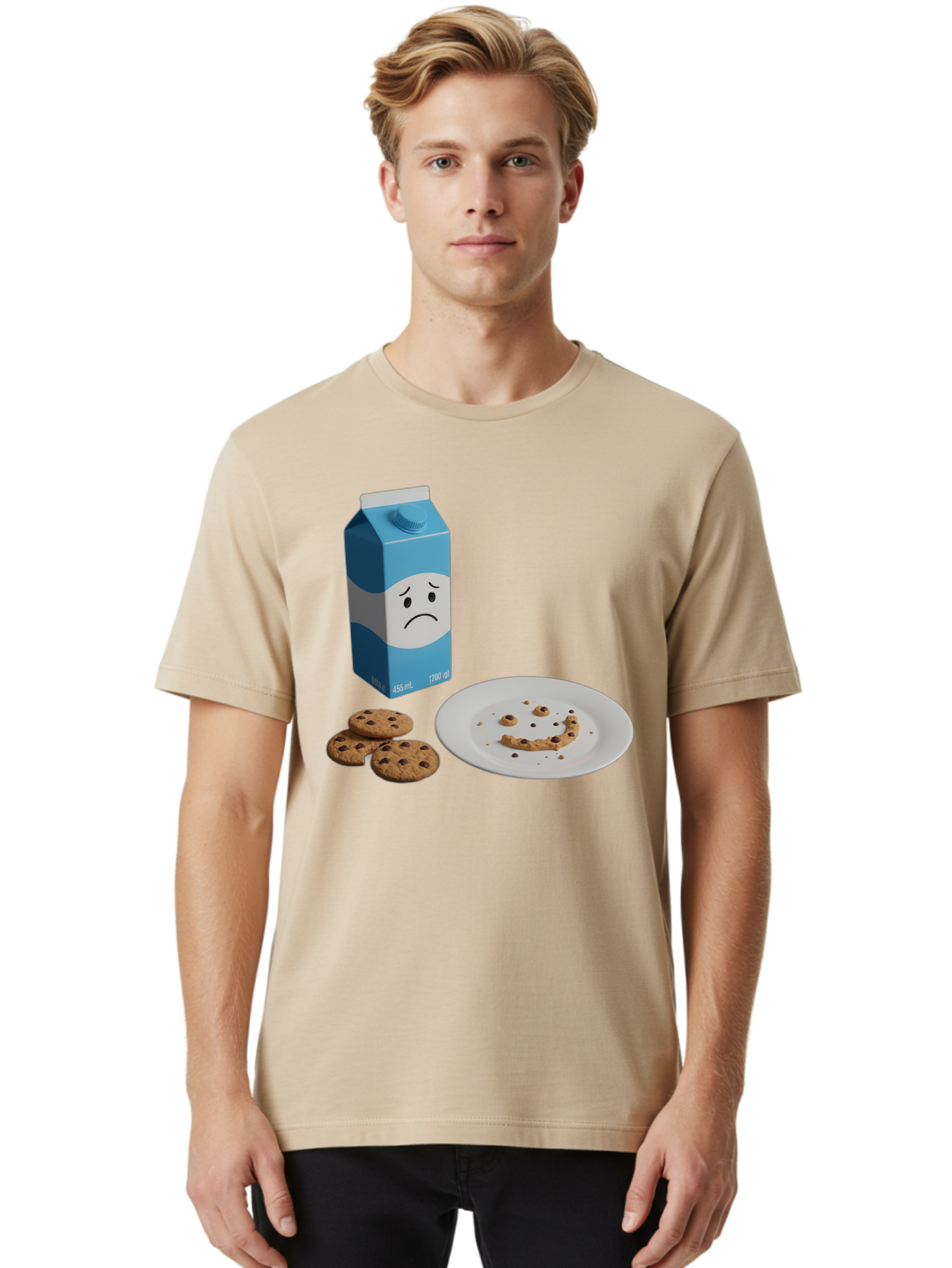 Sad-Milk-Carton-4 Men'S Graphic Tee, 100% Cotton, Comfortable Casual Summer Wear, Machine Washable, Vintage Camera, Old Camera, Antique Camera, Black Camera, Classic Photography, Photography Equipment, Nostalgic Device, Film Camera, Camera Art Bai332