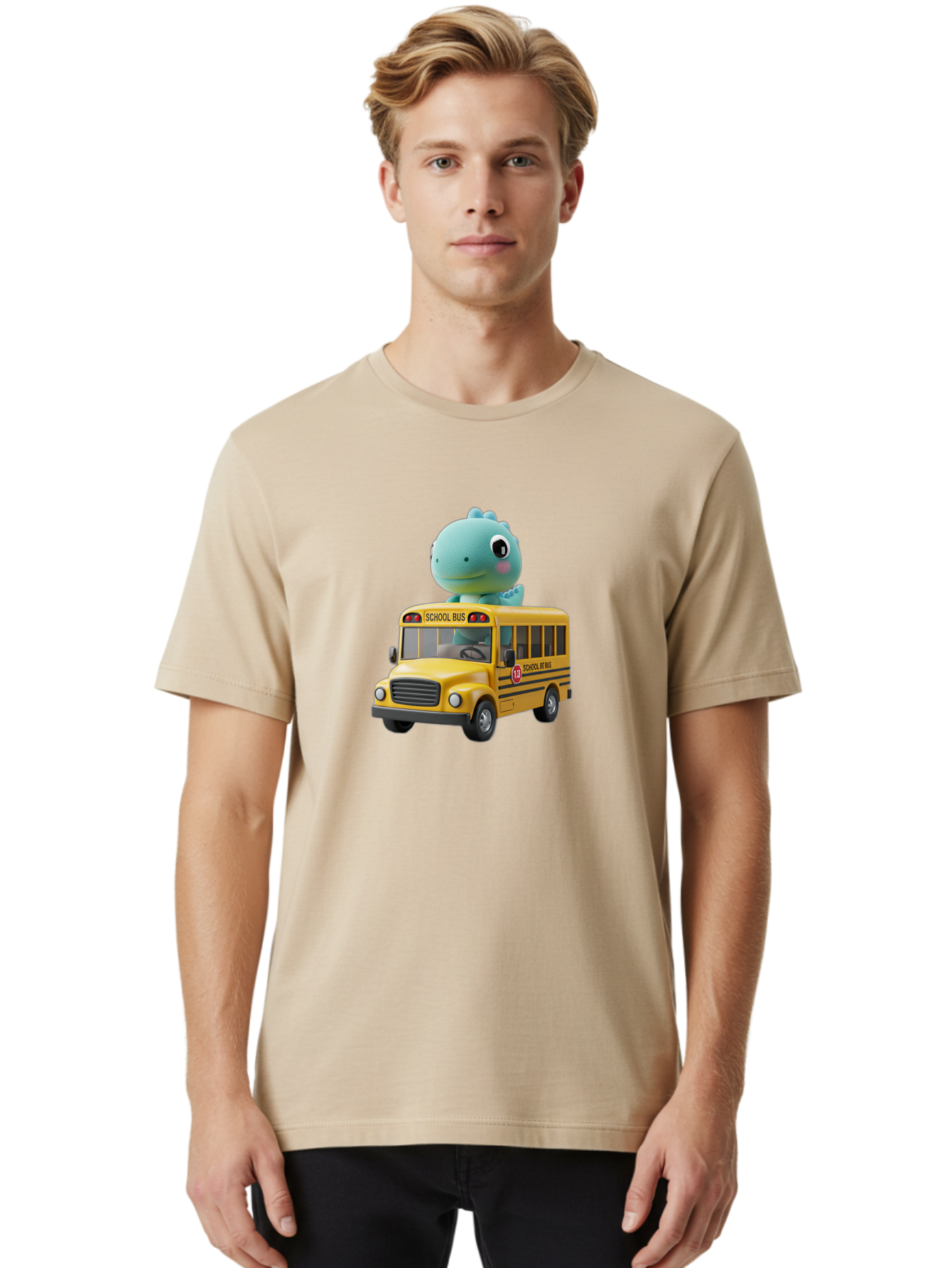 School-Bus-With-Monster Men'S Graphic Tee, 100% Cotton, Comfortable Casual Summer Wear, Machine Washable, Vintage Camera, Old Camera, Antique Camera, Black Camera, Classic Photography, Photography Equipment, Nostalgic Device, Film Camera, Bai349