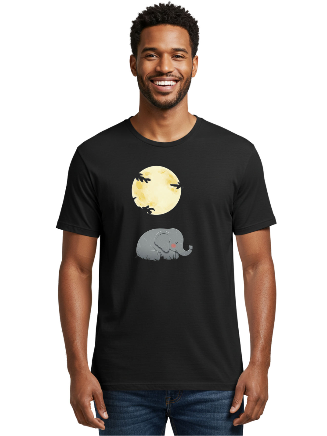 Sleeping-Elephant-1 Men'S Graphic Tee, 100% Cotton, Comfortable Casual Summer Wear, Machine Washable, Vintage Camera, Old Camera, Antique Camera, Black Camera, Classic Photography, Photography Equipment, Nostalgic Device, Film Camera, Bai360