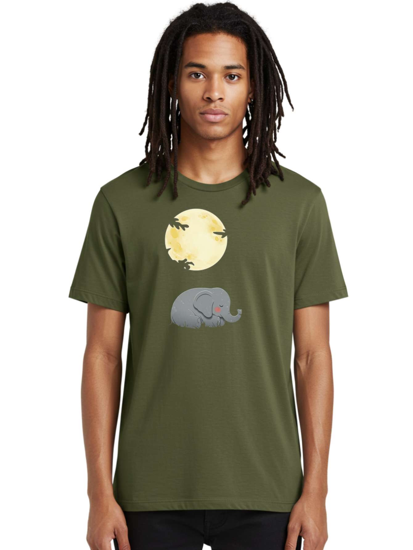 Sleeping-Elephant-1 Men'S Graphic Tee, 100% Cotton, Comfortable Casual Summer Wear, Machine Washable, Vintage Camera, Old Camera, Antique Camera, Black Camera, Classic Photography, Photography Equipment, Nostalgic Device, Film Camera, Bai360