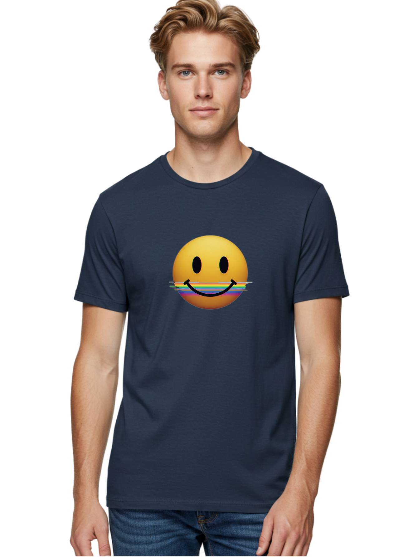 Smiley-Face-1 Men'S Graphic Tee, 100% Cotton, Comfortable Casual Summer Wear, Machine Washable, Vintage Camera, Old Camera, Antique Camera, Black Camera, Classic Photography, Photography Equipment, Nostalgic Device, Film Camera, Camera Art Bai371