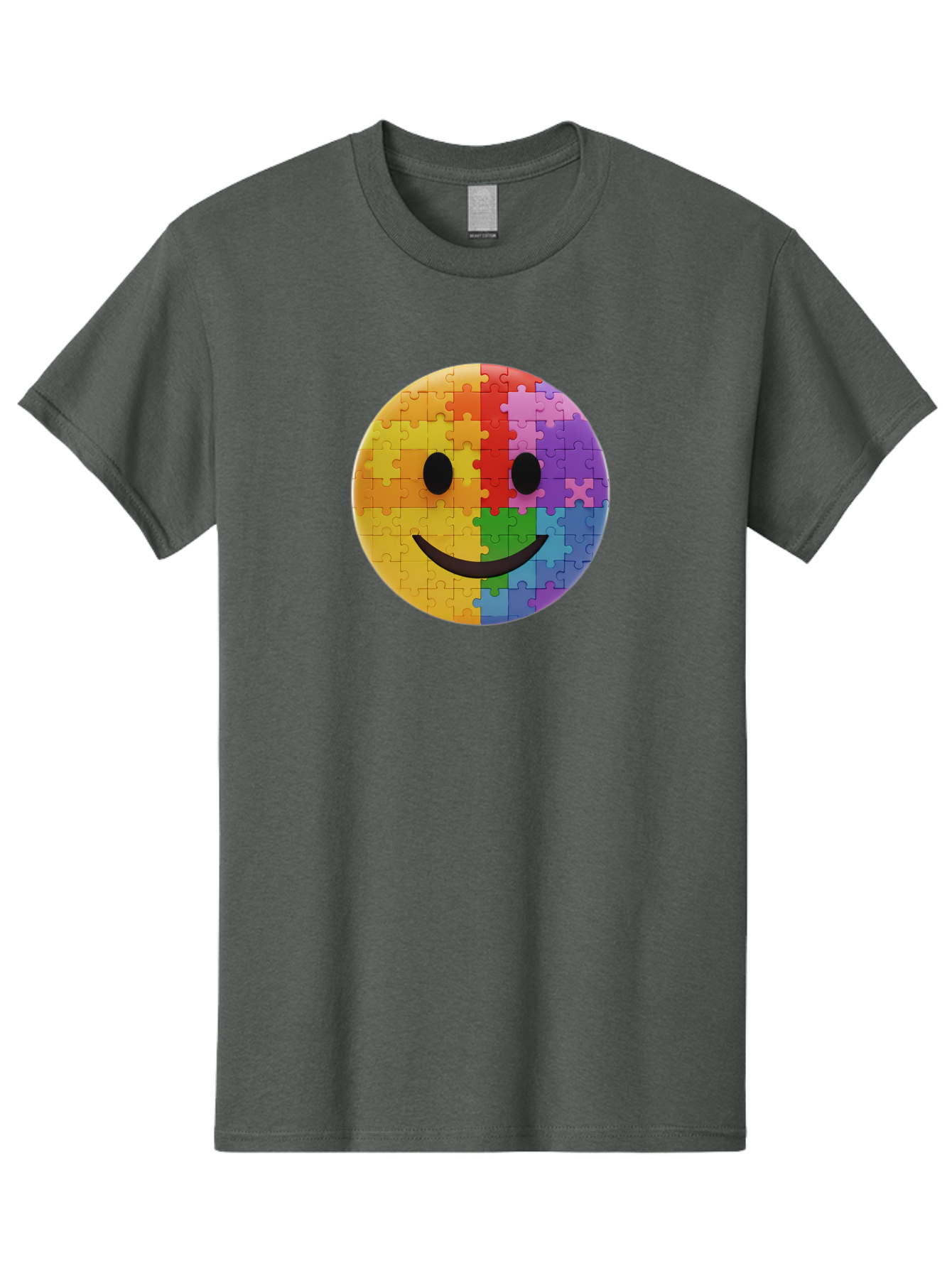 Smiley-Face-Jigsaw Men'S Graphic Tee, 100% Cotton, Comfortable Casual Summer Wear, Machine Washable, Vintage Camera, Old Camera, Antique Camera, Black Camera, Classic Photography, Photography Equipment, Nostalgic Device, Film Camera, Bai373