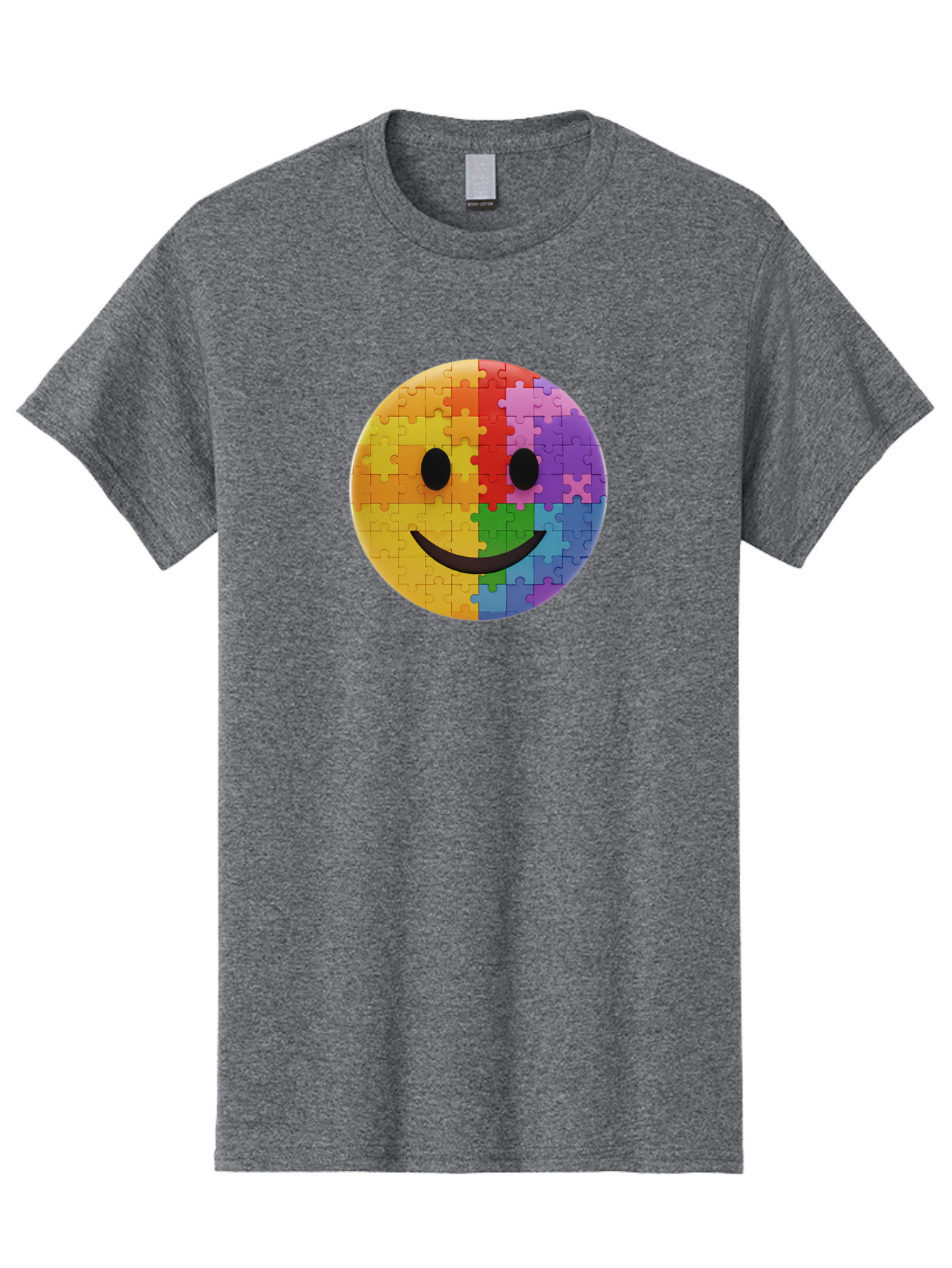 Smiley-Face-Jigsaw Men'S Graphic Tee, 100% Cotton, Comfortable Casual Summer Wear, Machine Washable, Vintage Camera, Old Camera, Antique Camera, Black Camera, Classic Photography, Photography Equipment, Nostalgic Device, Film Camera, Bai373