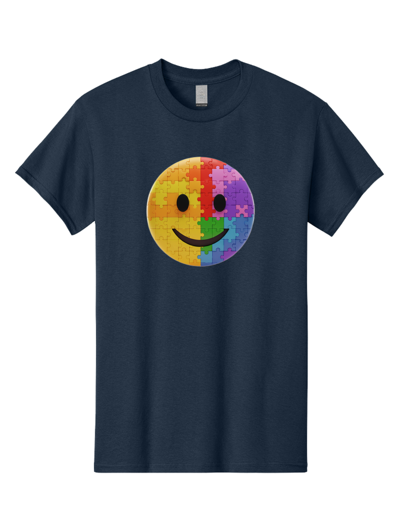 Smiley-Face-Jigsaw Men'S Graphic Tee, 100% Cotton, Comfortable Casual Summer Wear, Machine Washable, Vintage Camera, Old Camera, Antique Camera, Black Camera, Classic Photography, Photography Equipment, Nostalgic Device, Film Camera, Bai373