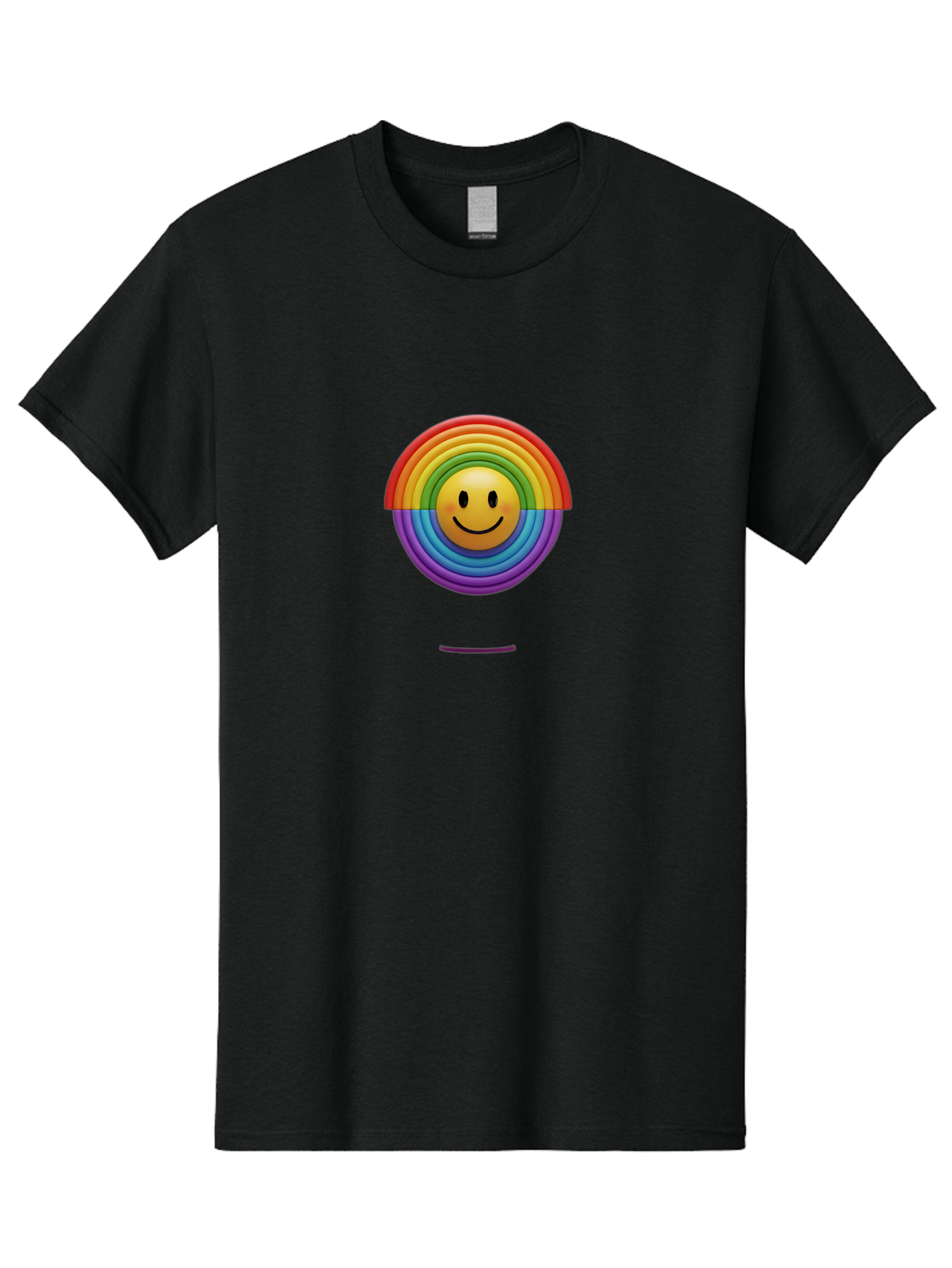 Smiley-Rainbow-1 Men'S Graphic Tee, 100% Cotton, Comfortable Casual Summer Wear, Machine Washable, Vintage Camera, Old Camera, Antique Camera, Black Camera, Classic Photography, Photography Equipment, Nostalgic Device, Film Camera, Camera Art Bai378