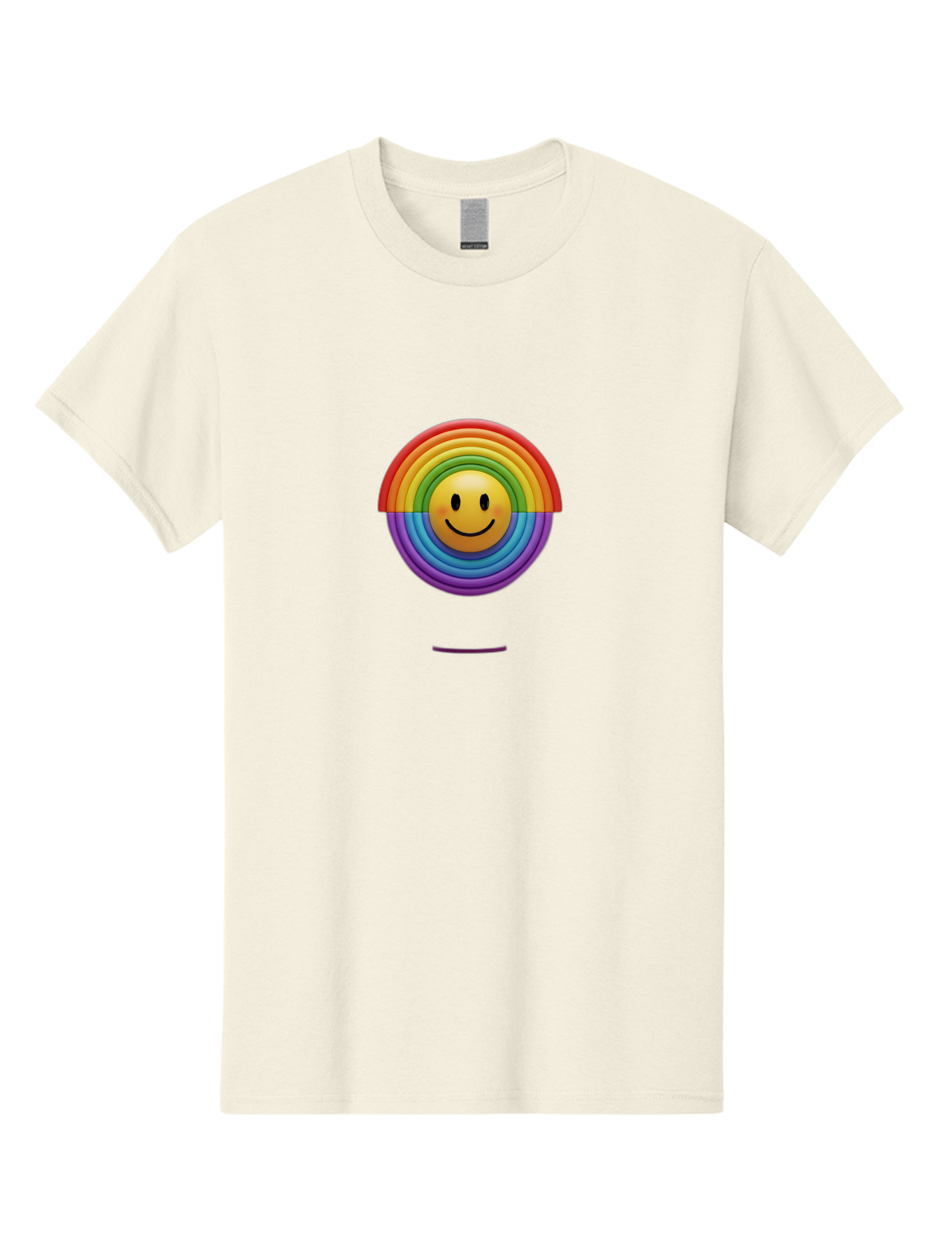 Smiley-Rainbow-1 Men'S Graphic Tee, 100% Cotton, Comfortable Casual Summer Wear, Machine Washable, Vintage Camera, Old Camera, Antique Camera, Black Camera, Classic Photography, Photography Equipment, Nostalgic Device, Film Camera, Camera Art Bai378