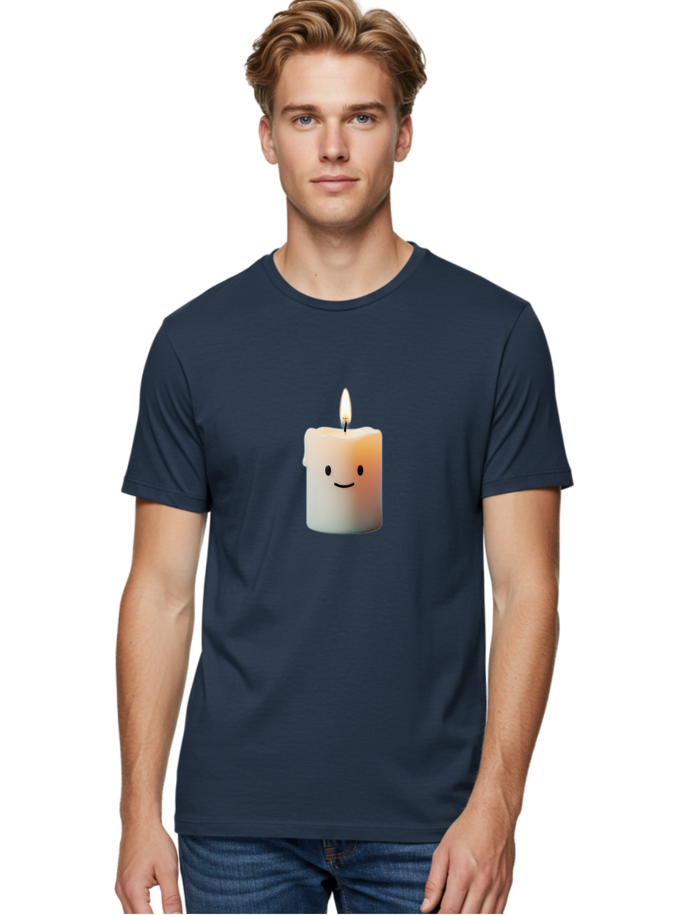 Smiling-Candle-1 Men'S Graphic Tee, 100% Cotton, Comfortable Casual Summer Wear, Machine Washable, Vintage Camera, Old Camera, Antique Camera, Black Camera, Classic Photography, Photography Equipment, Nostalgic Device, Film Camera, Camera Art Bai381