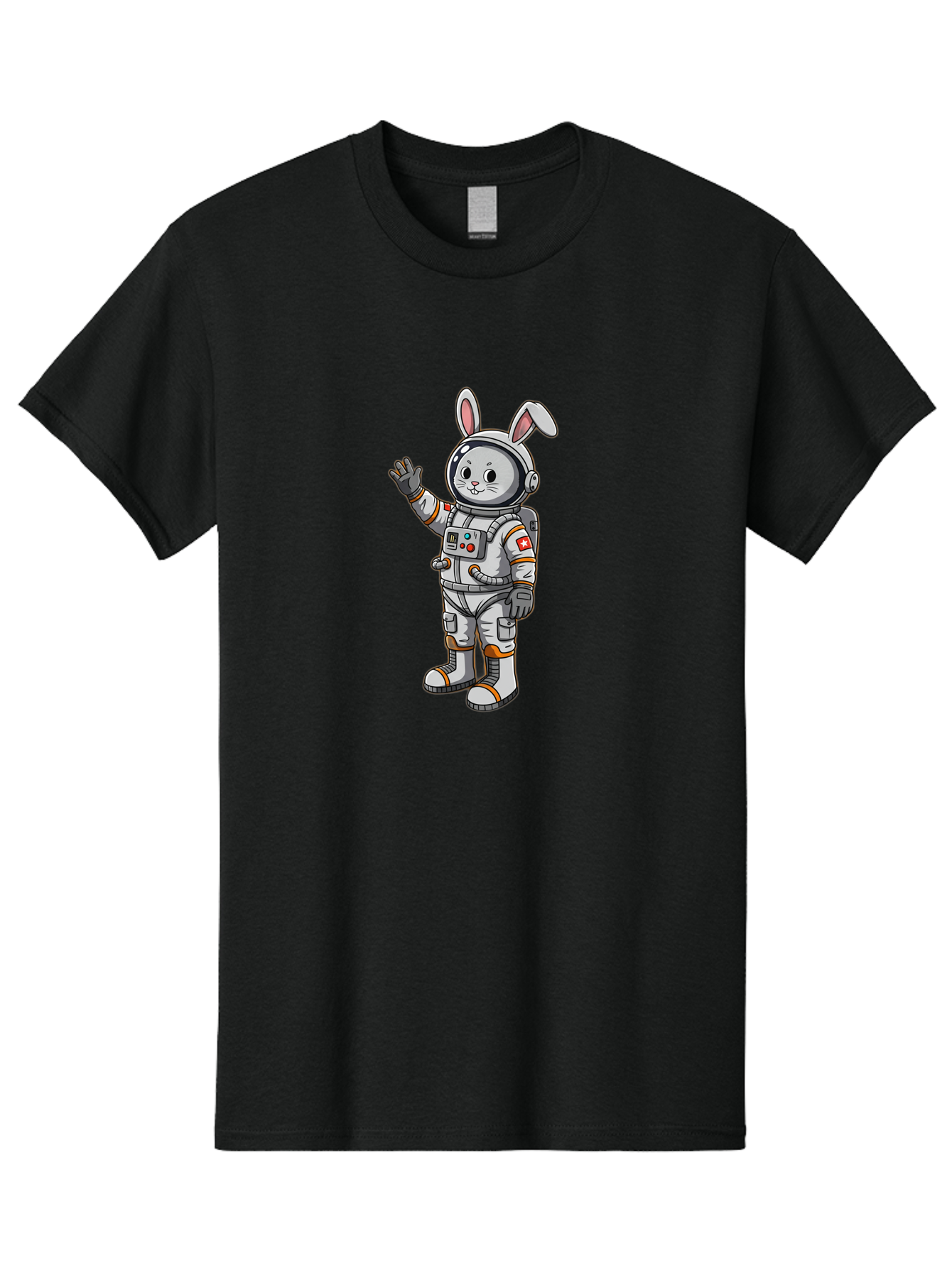 Space-Bunny-1 Men'S Graphic Tee, 100% Cotton, Comfortable Casual Summer Wear, Machine Washable, Vintage Camera, Old Camera, Antique Camera, Black Camera, Classic Photography, Photography Equipment, Nostalgic Device, Film Camera, Camera Art Bai392