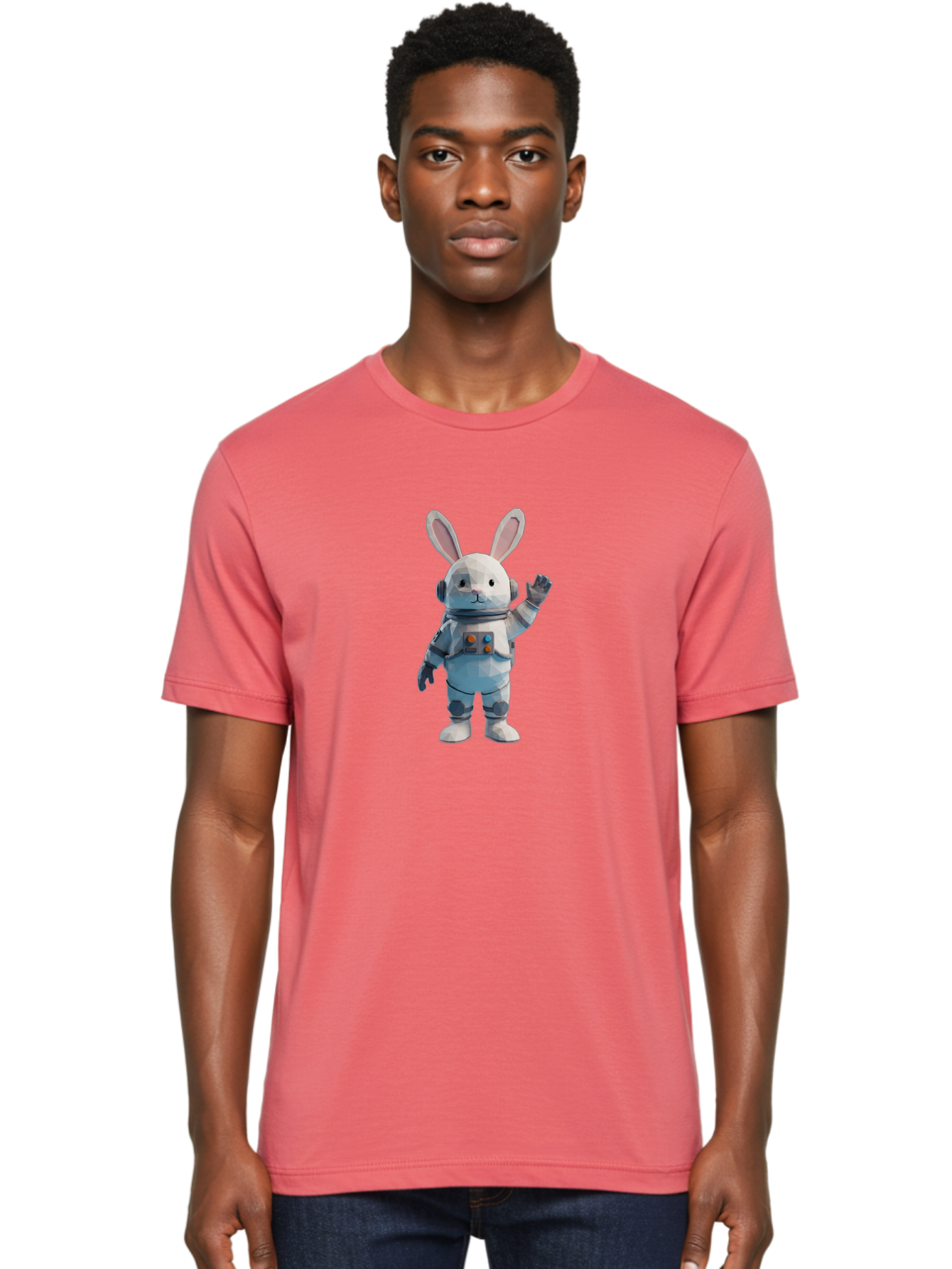 Space-Bunny-15 Men'S Graphic Tee, 100% Cotton, Comfortable Casual Summer Wear, Machine Washable, Vintage Camera, Old Camera, Antique Camera, Black Camera, Classic Photography, Photography Equipment, Nostalgic Device, Film Camera, Camera Art Bai398